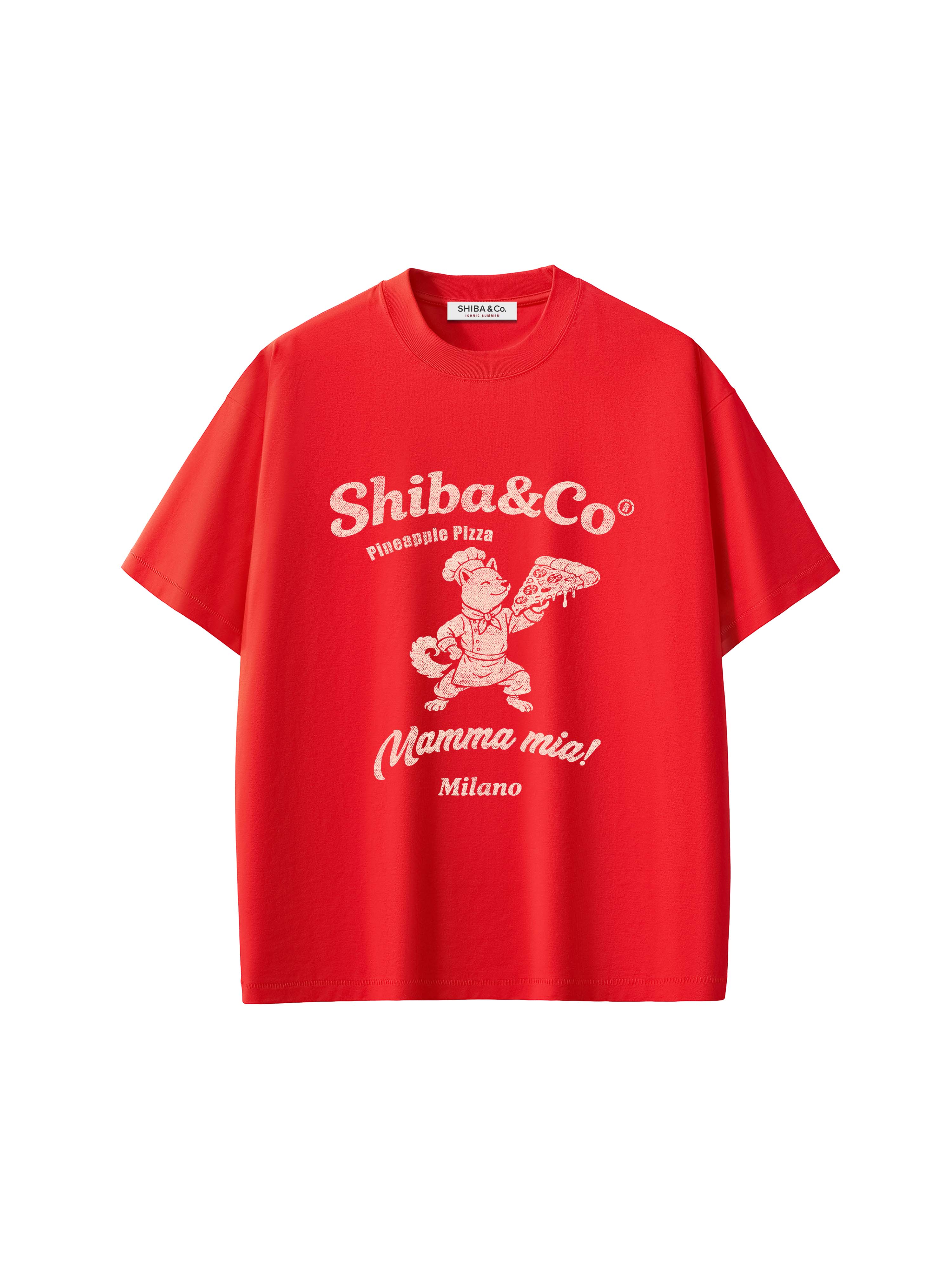 Milano Pineapple Pizza Shiba Vintage Graphic Sorona Cooling T