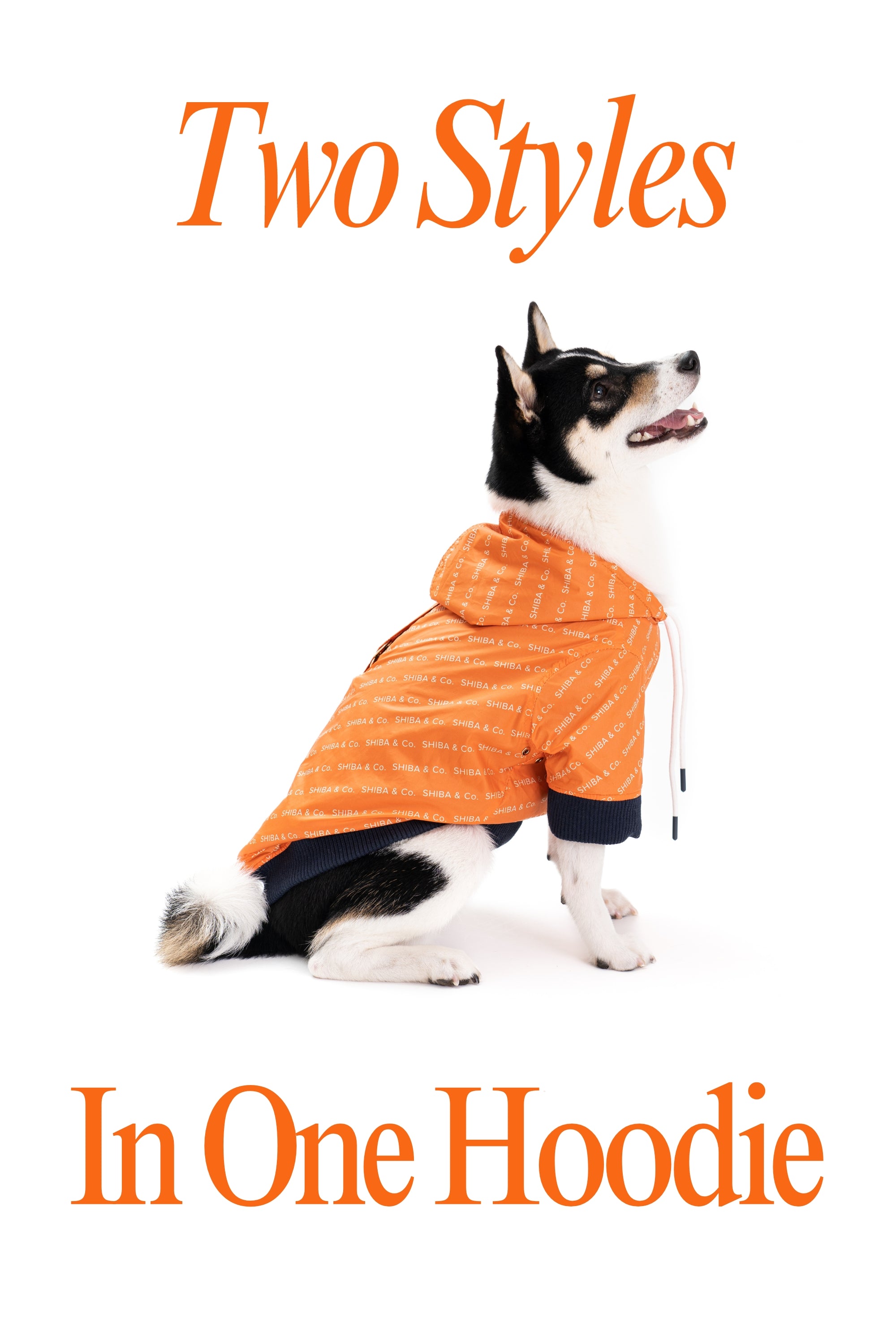 Reve Dog Hoodie In Navy - Waterproof & Reversible