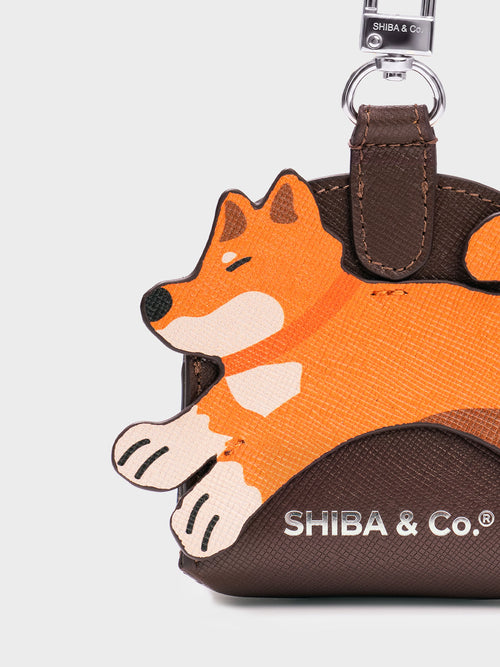 The Hachi Pouch — Club Shiba Italian Leather Dog Waste Bag Dispenser