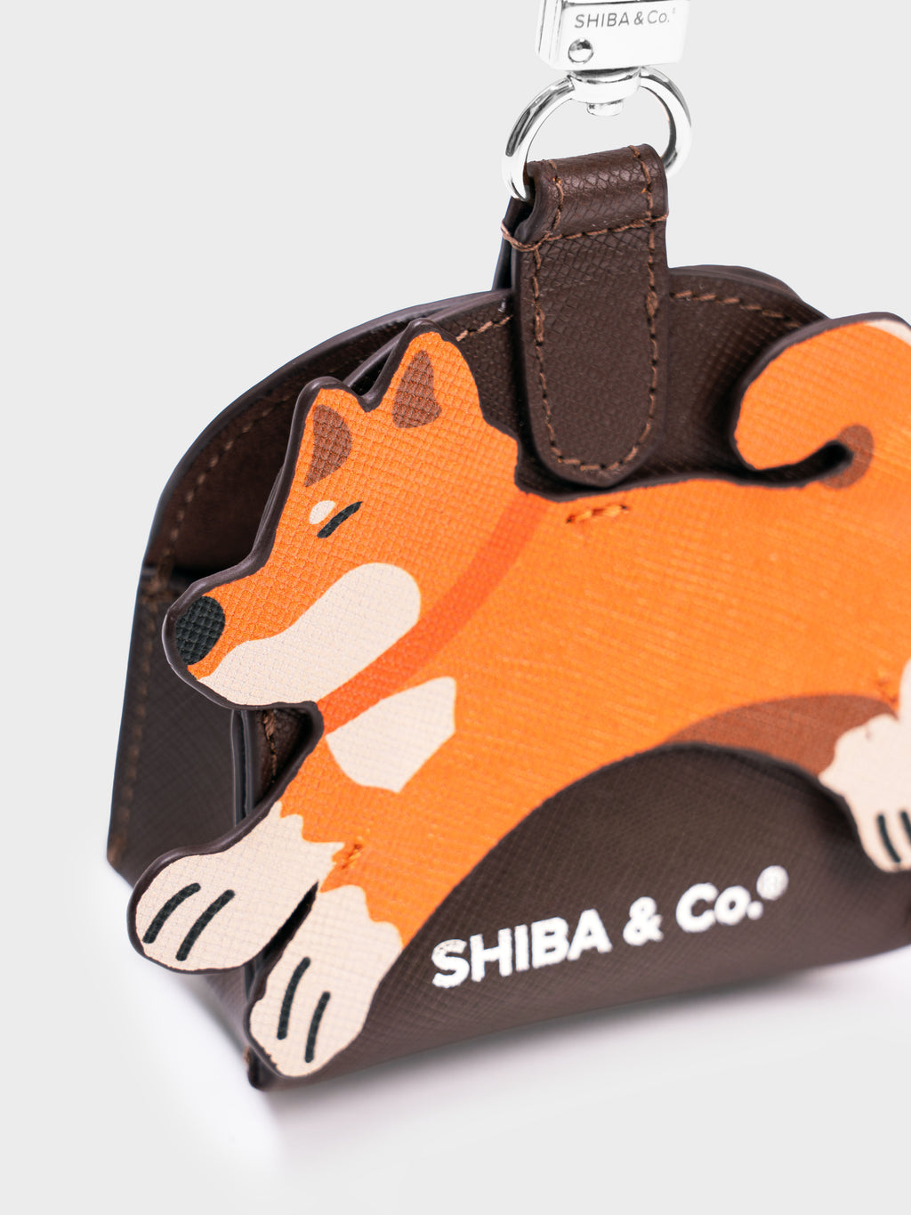 The Hachi Pouch — Club Shiba Italian Leather Dog Waste Bag Dispenser