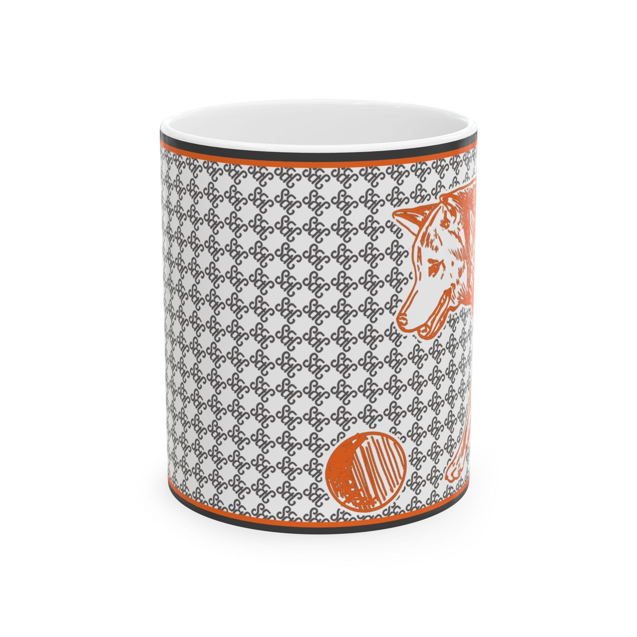 SHIBA & Co. Monogram Mug – Shiba Inu illustration