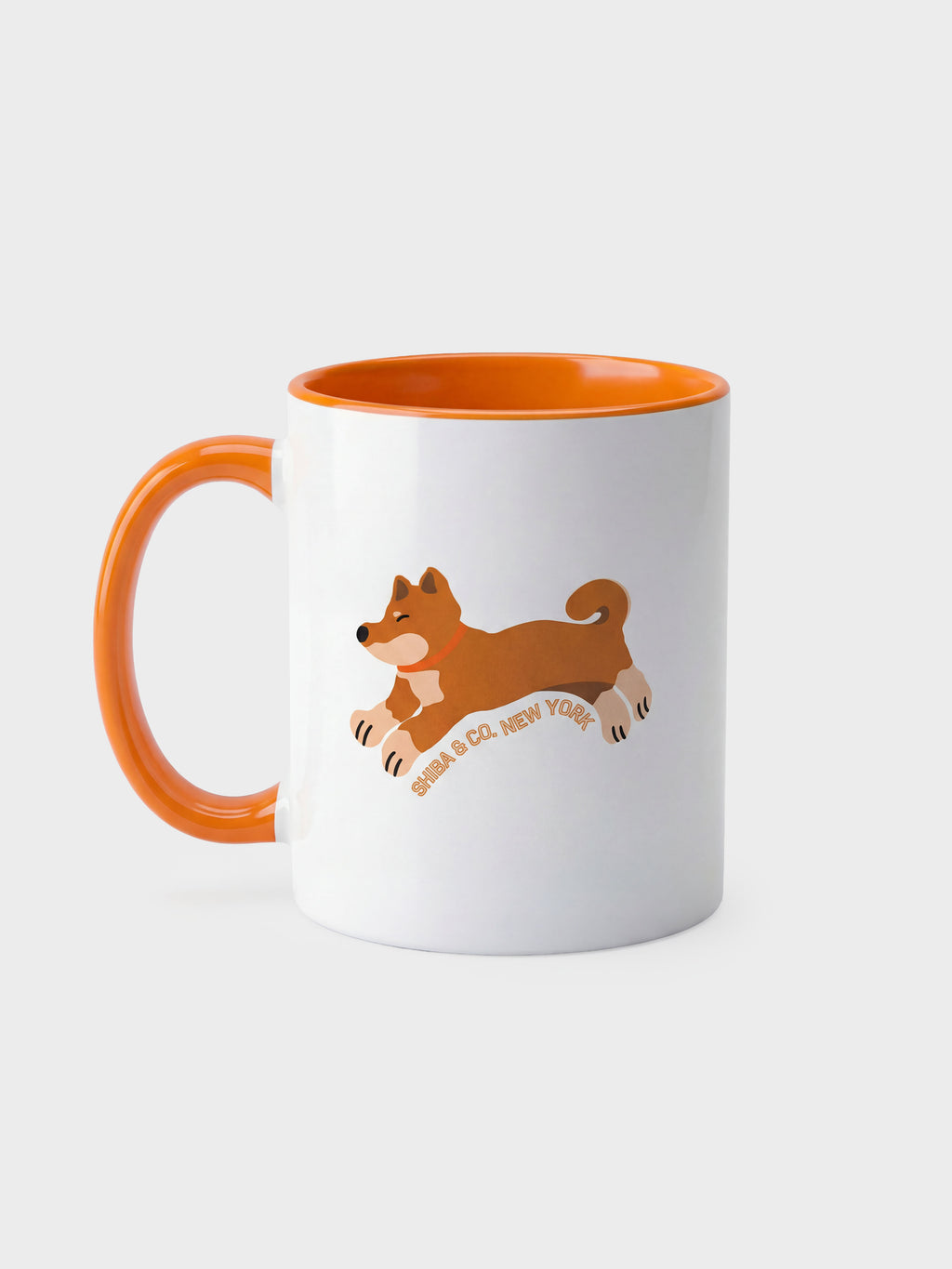 Club Shiba Inu Ceramic Mug - Orange