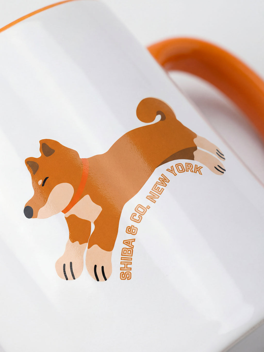 Club Shiba Inu Ceramic Mug - Orange