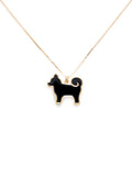 26 My Precious Shiba Inu Dog Pendant In 24K Gold Plated - Iconic Black