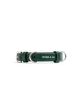 Lucca Dog Collar in Italian Leather - Forest Green