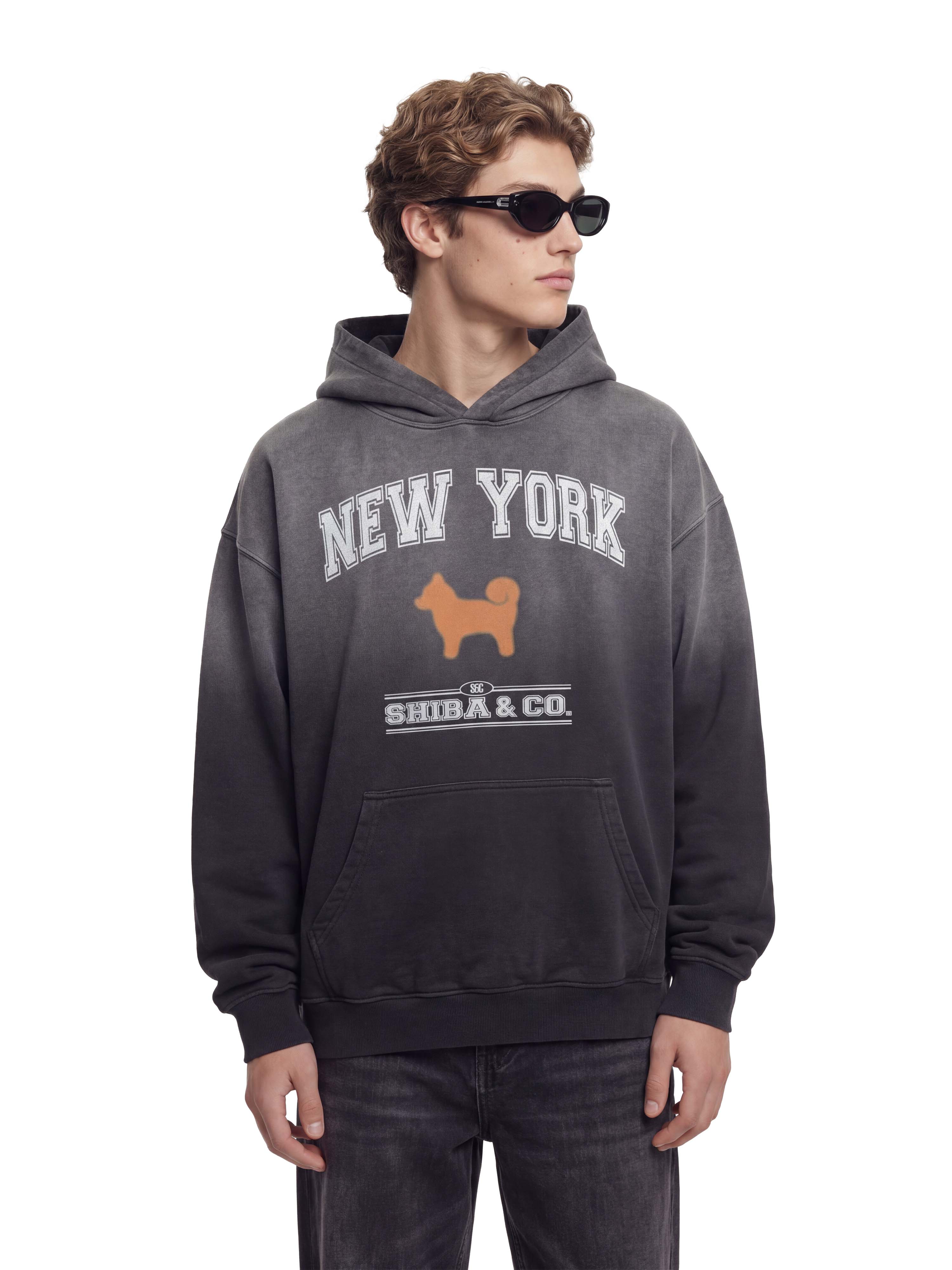 My Precious New York Shiba Inu Oversized Sunfade Hoodie