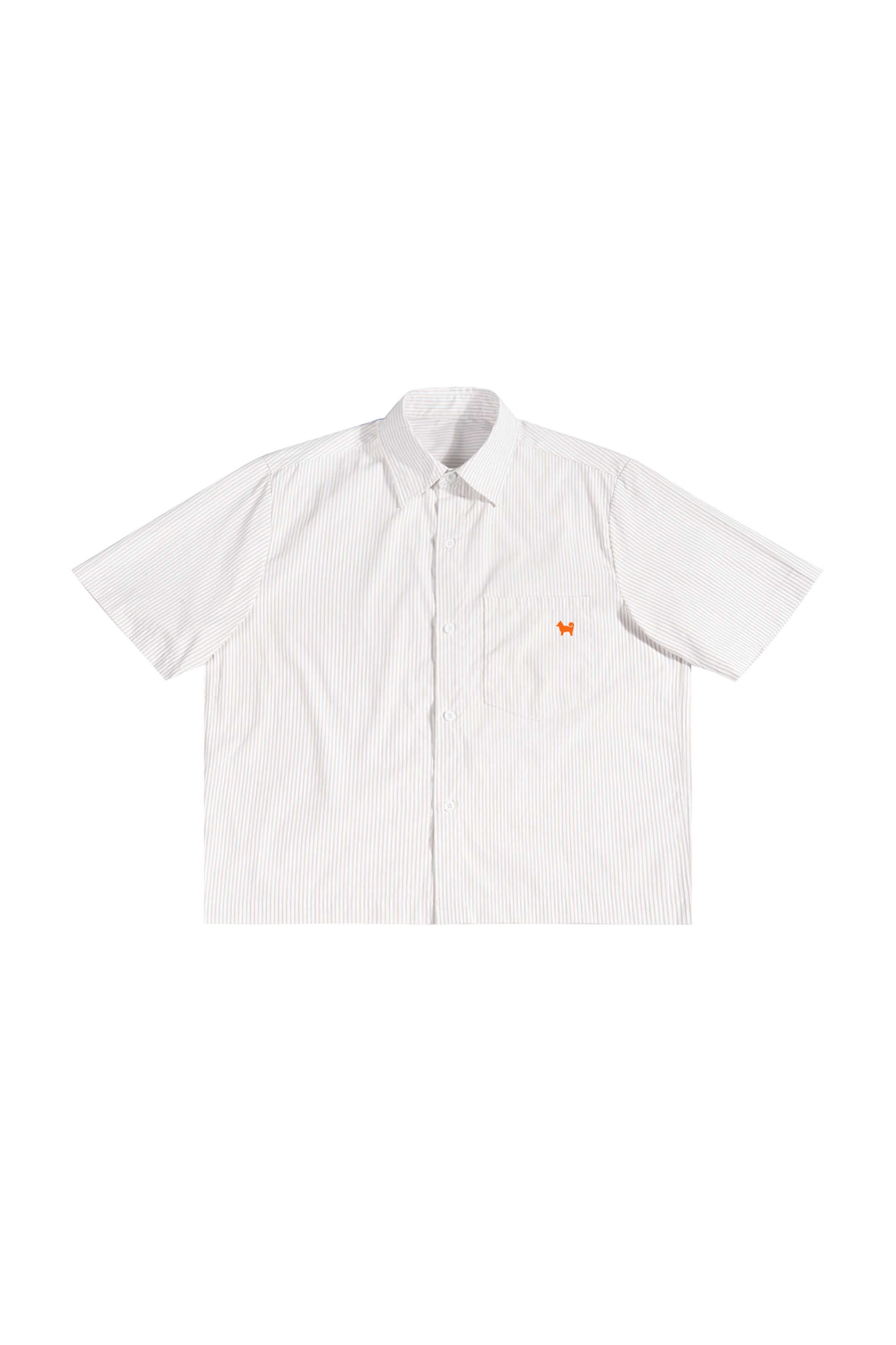 My Precious Shiba Icon Oversized Stripe Boxy Shirt