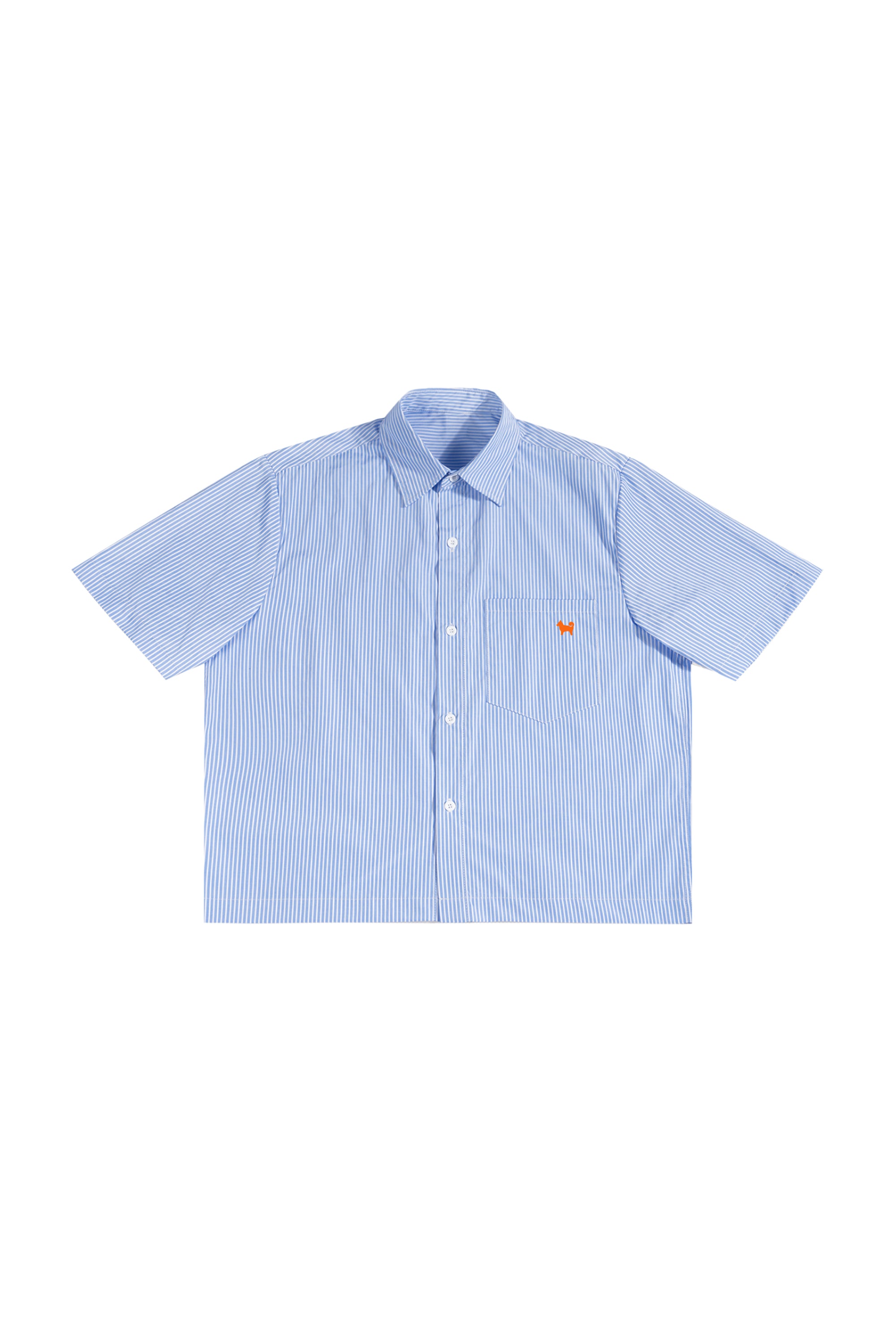 My Precious Shiba Icon Oversized Stripe Boxy Shirt