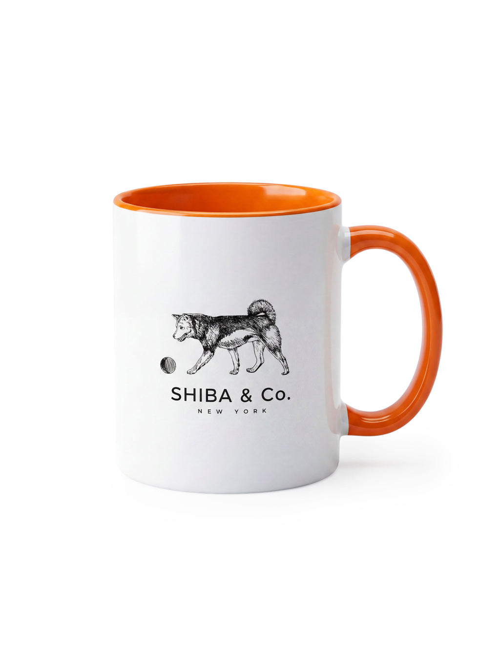 SHIBA & Co. Heritage Mug - Shiba Inu illustration