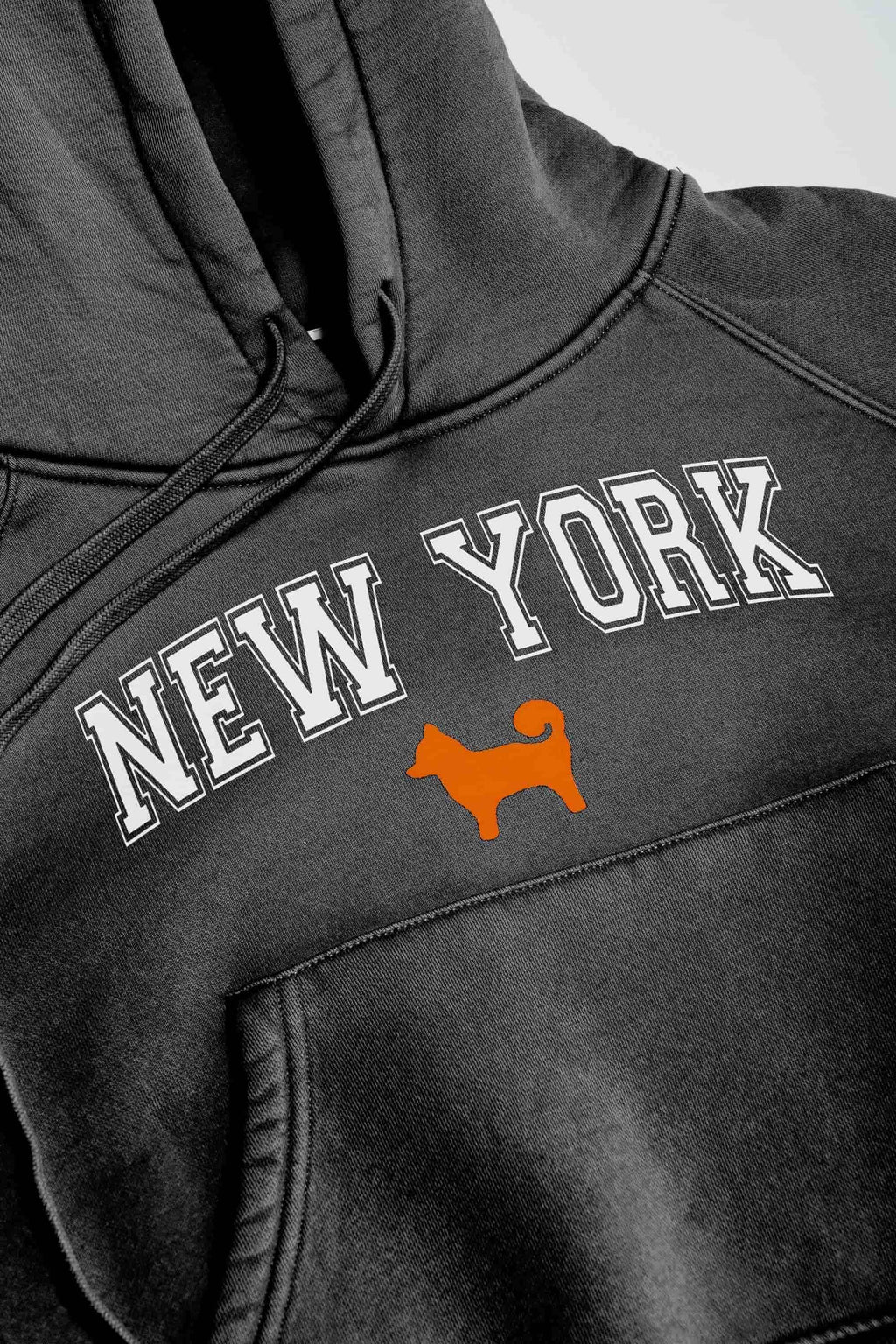 Womens My Precious New York Shiba Cropped Hoodie