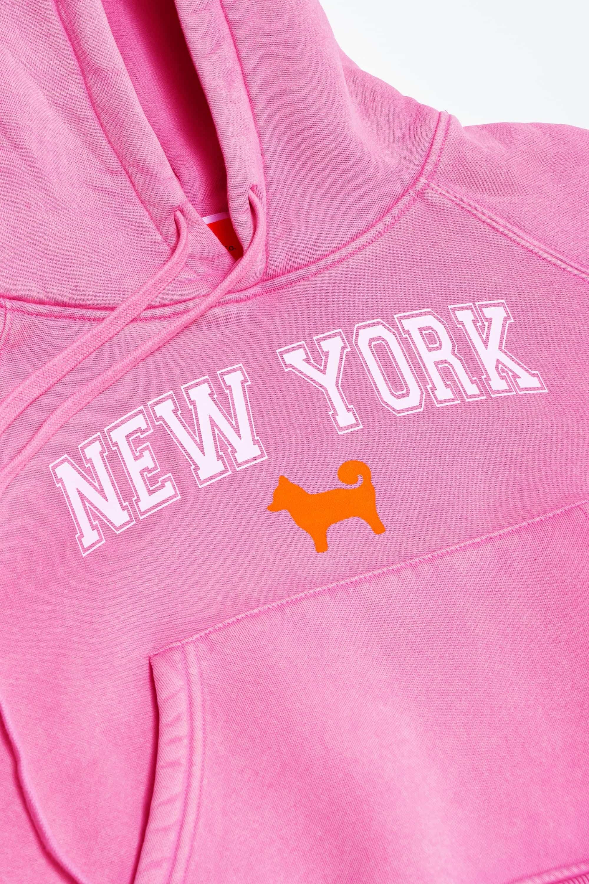Womens My Precious New York Shiba Cropped Hoodie