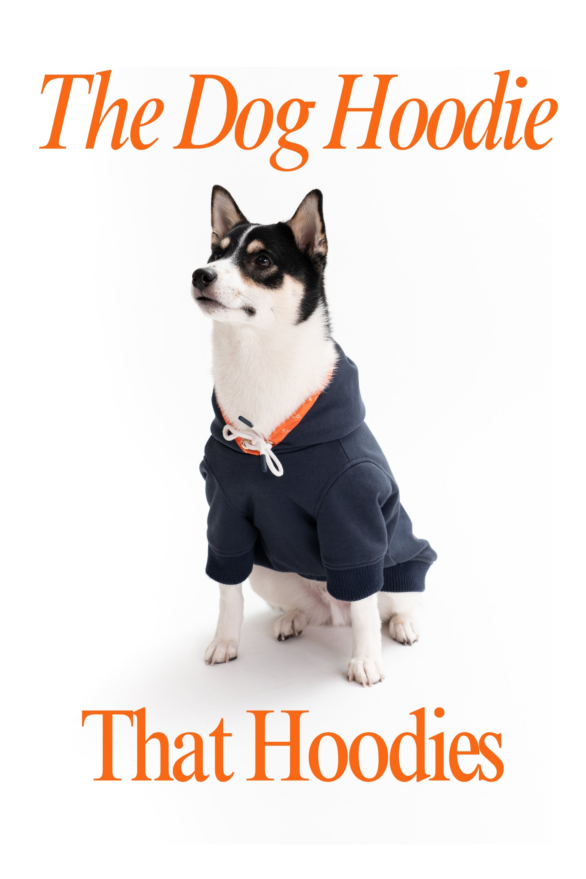 Reve Dog Hoodie In Navy - Waterproof & Reversible