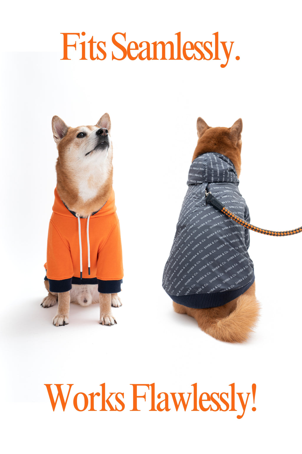Reve Dog Hoodie In Orange - Waterproof & Reversible
