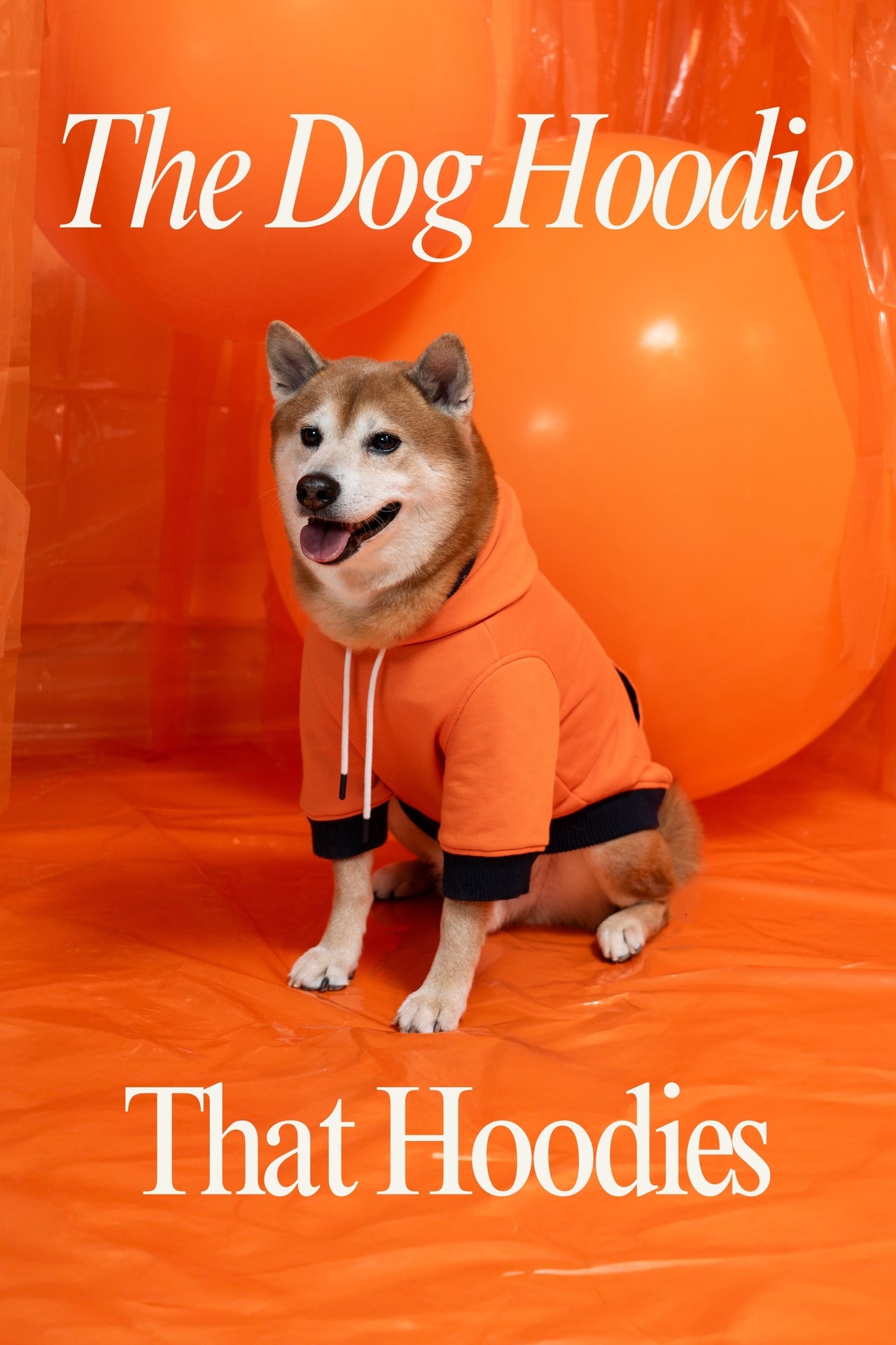 Reve Dog Hoodie In Orange - Waterproof & Reversible