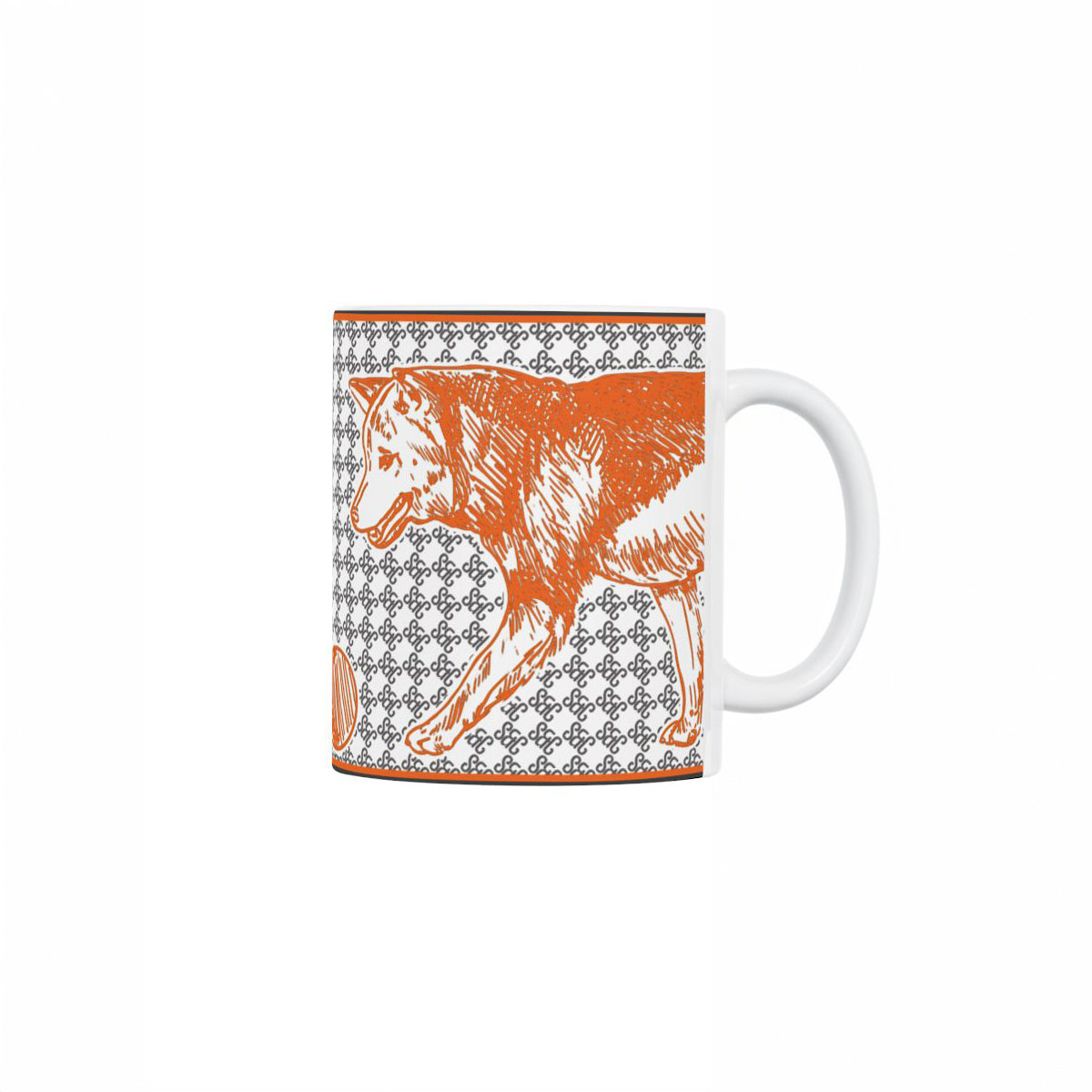 SHIBA & Co. Monogram Mug – Shiba Inu illustration