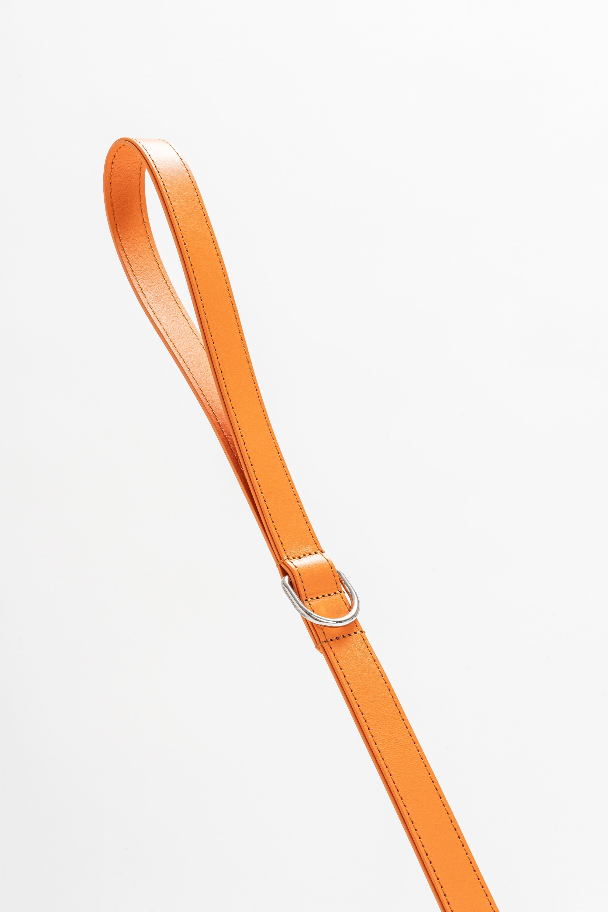 Harness Dog Walking Set in Italian Leather - Iconic Orange