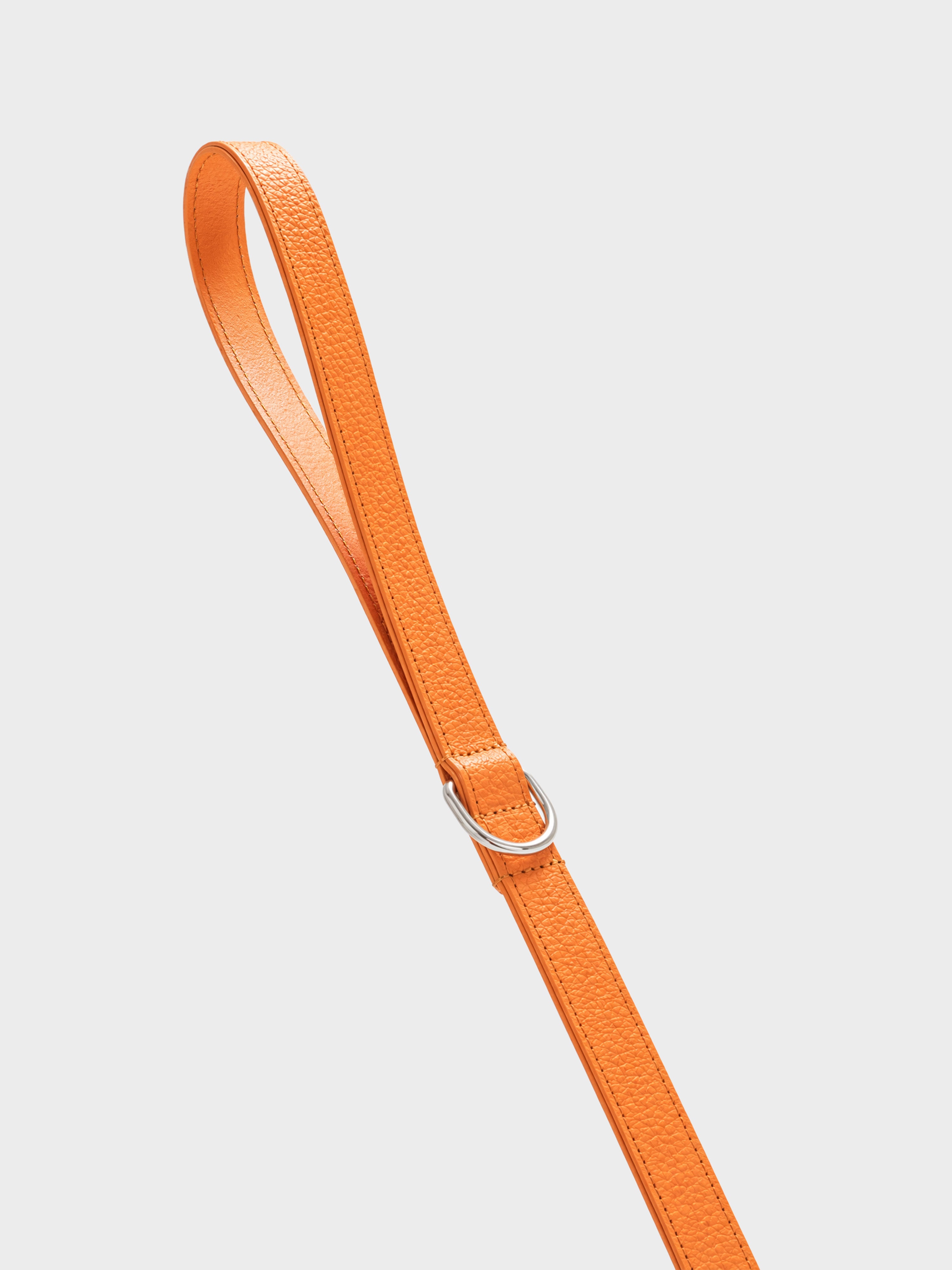 Otto - Intrecciato Dog Leash in Italian Leather - Iconic Orange