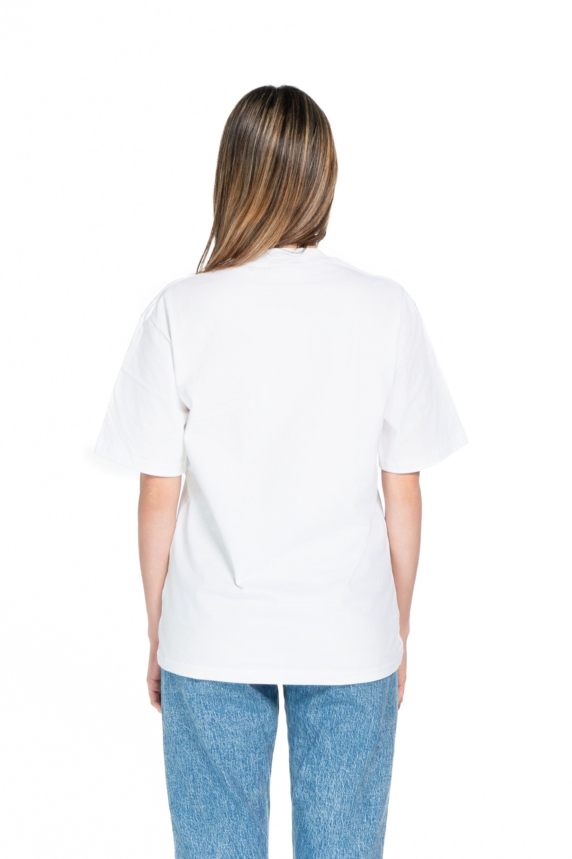 Black & Tan Shiba Inu Dog Embroidered White Cotton Tee-Shirt