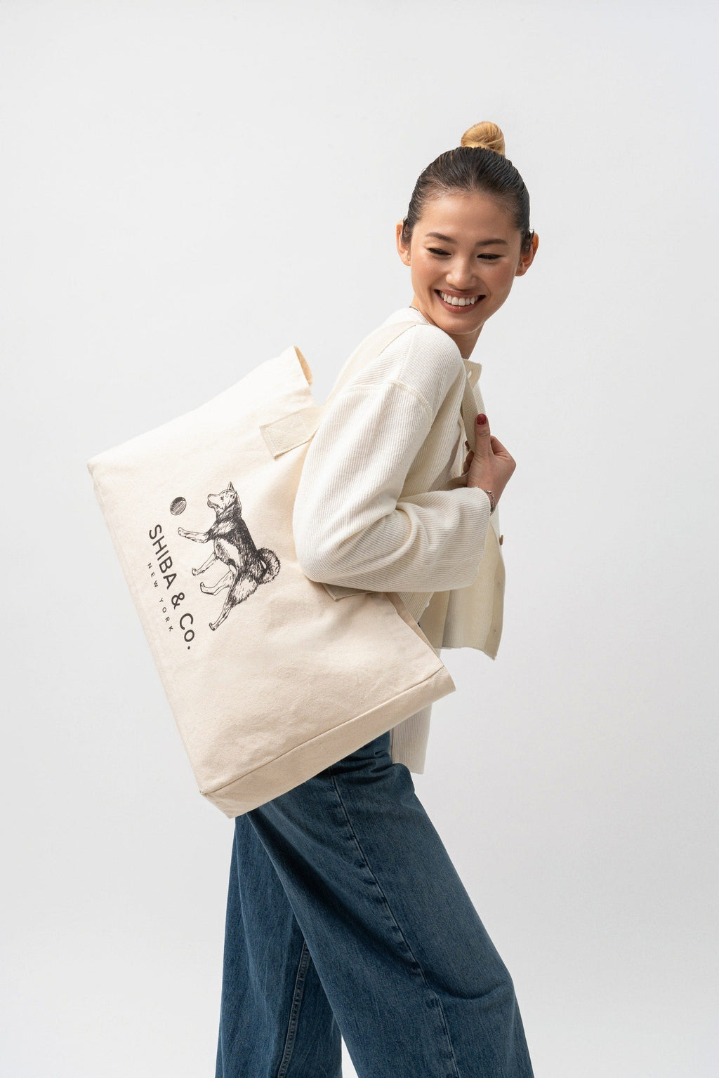 SHIBA & Co. Dog Print Oversize Everyday Tote [ Coming Soon ]