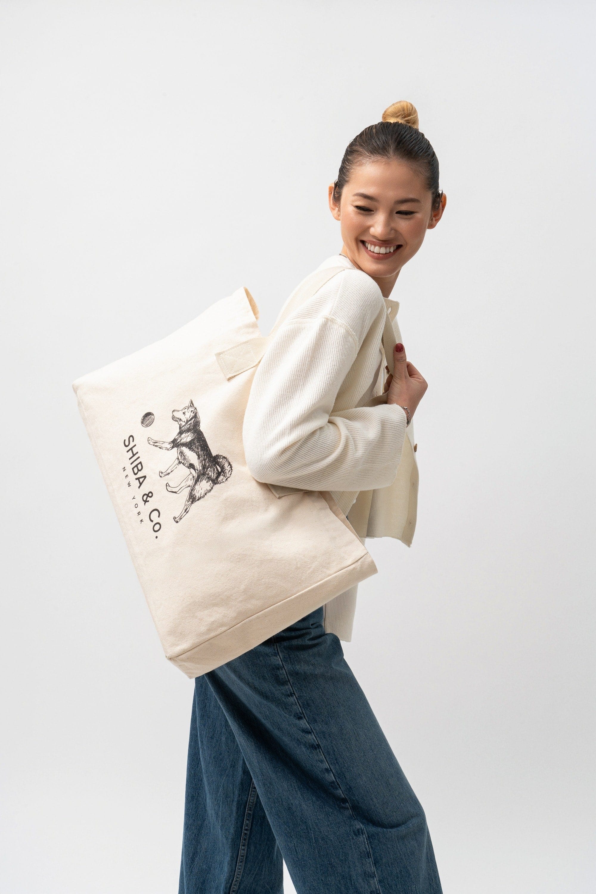 SHIBA & Co. Dog Print Oversize Everyday Tote [ Coming Soon ]