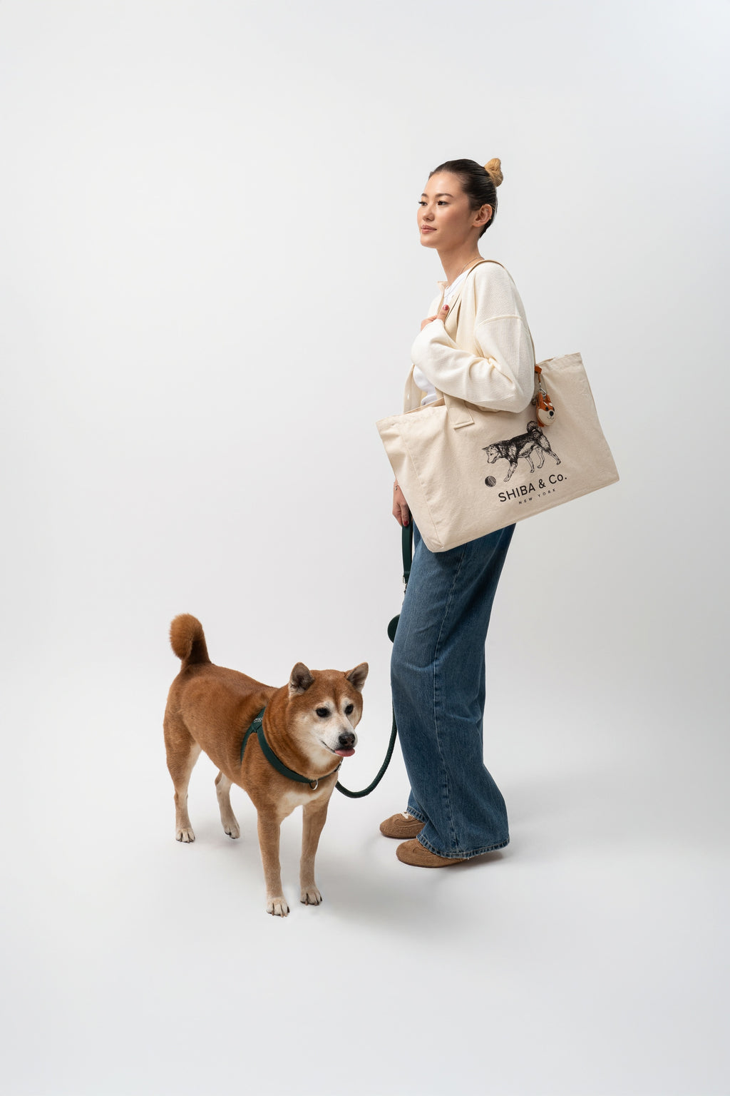 SHIBA & Co. Dog Print Oversize Everyday Tote [ Coming Soon ]
