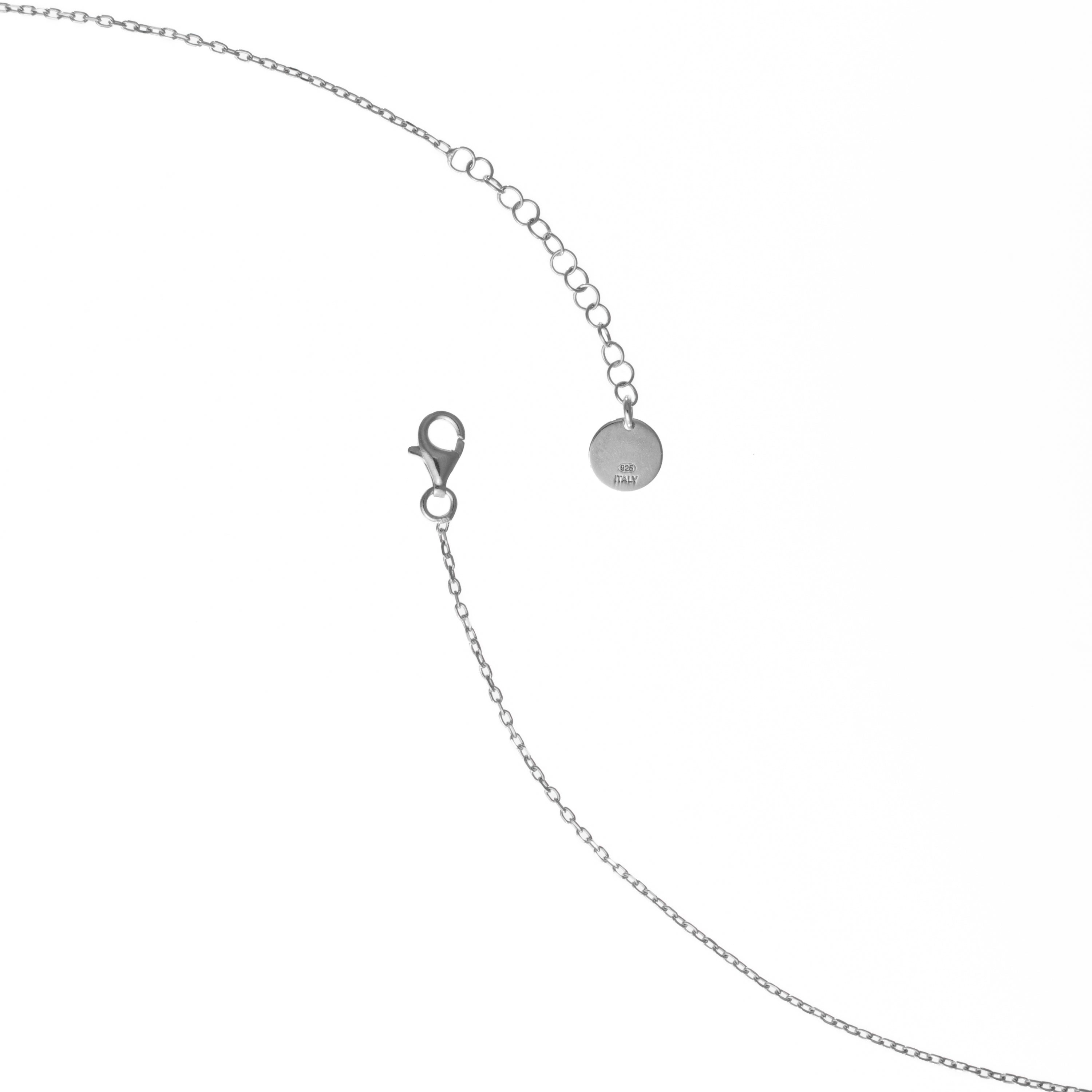Shiba Inu Dog Pendant - 925 Sterling Silver - Mother Of Pearl