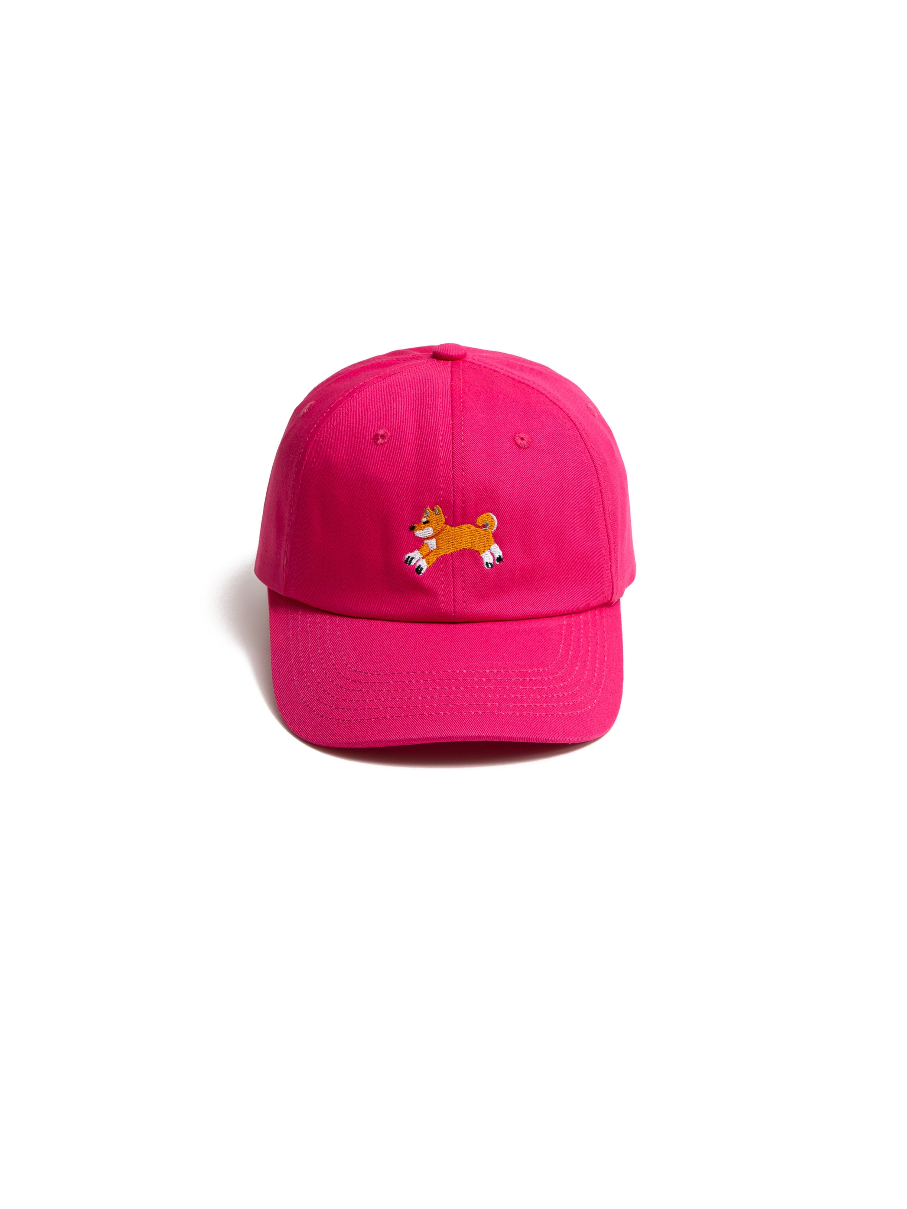 26 Club Shiba Inu Dog Embroidered Baseball Cap – Raspberry Sorbet