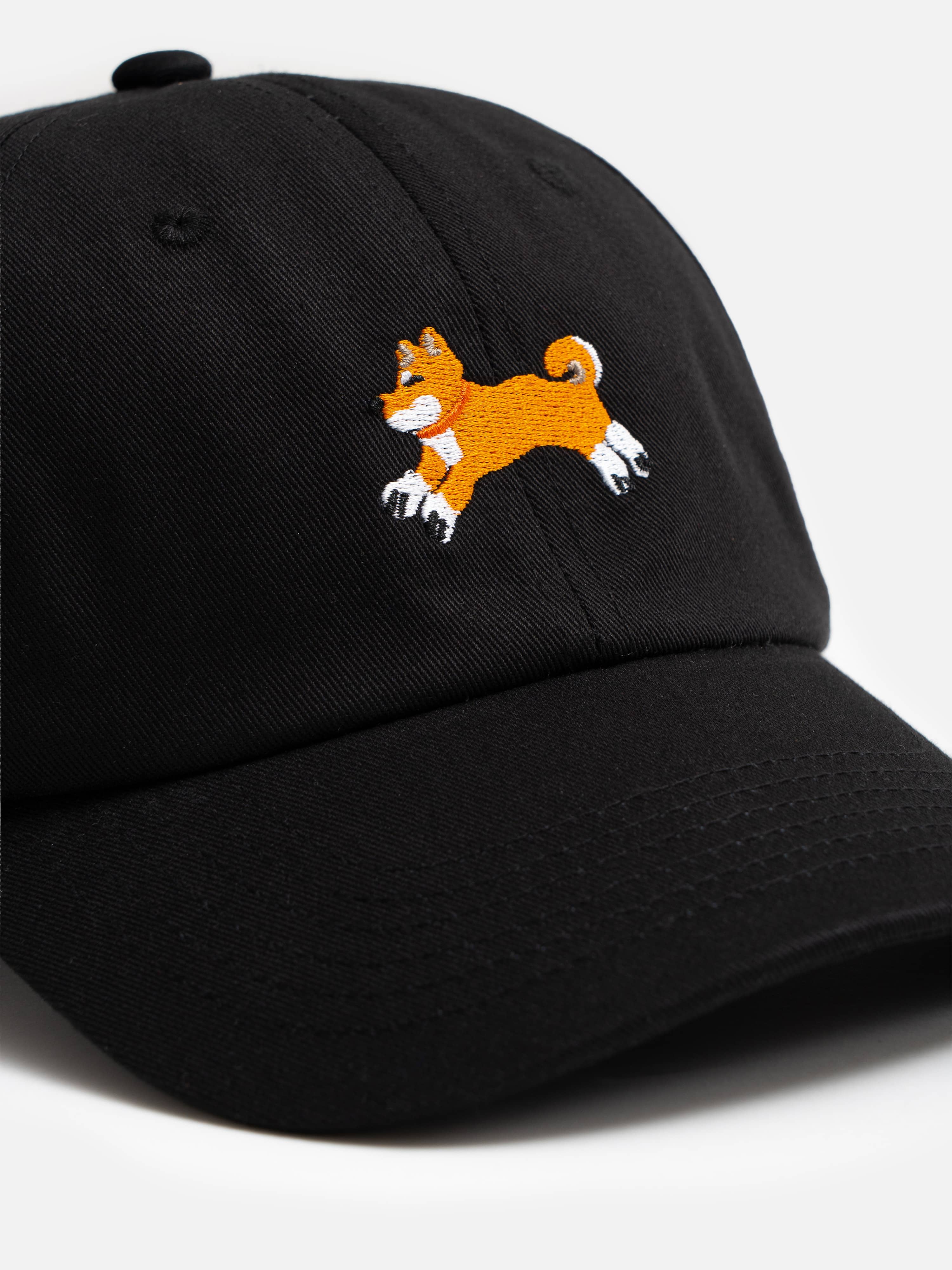 26 Club Shiba Inu Dog Embroidered Baseball Cap – Iconic Black