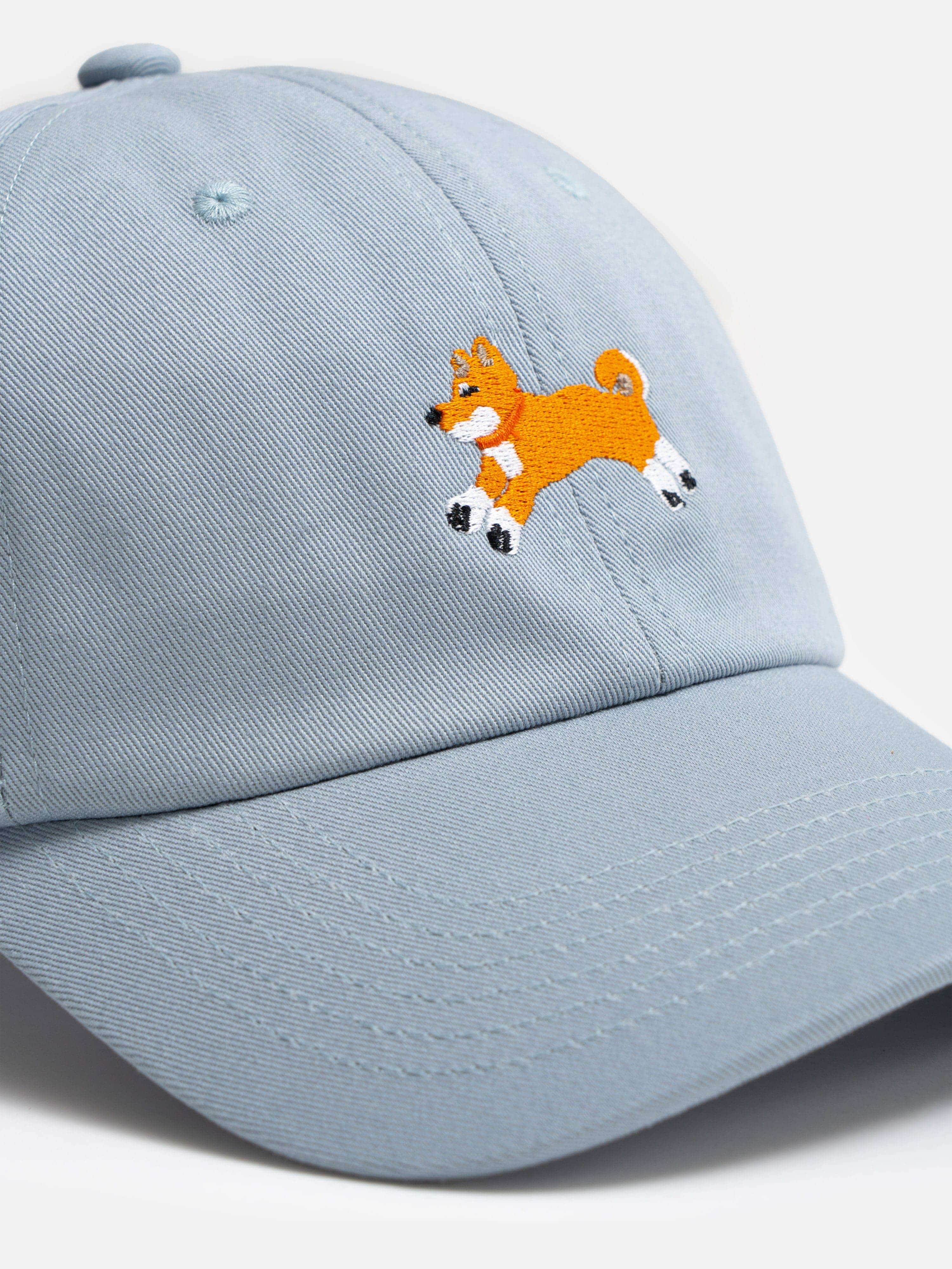 26 Club Shiba Inu Dog Embroidered Baseball Cap – Mediterranean Blue