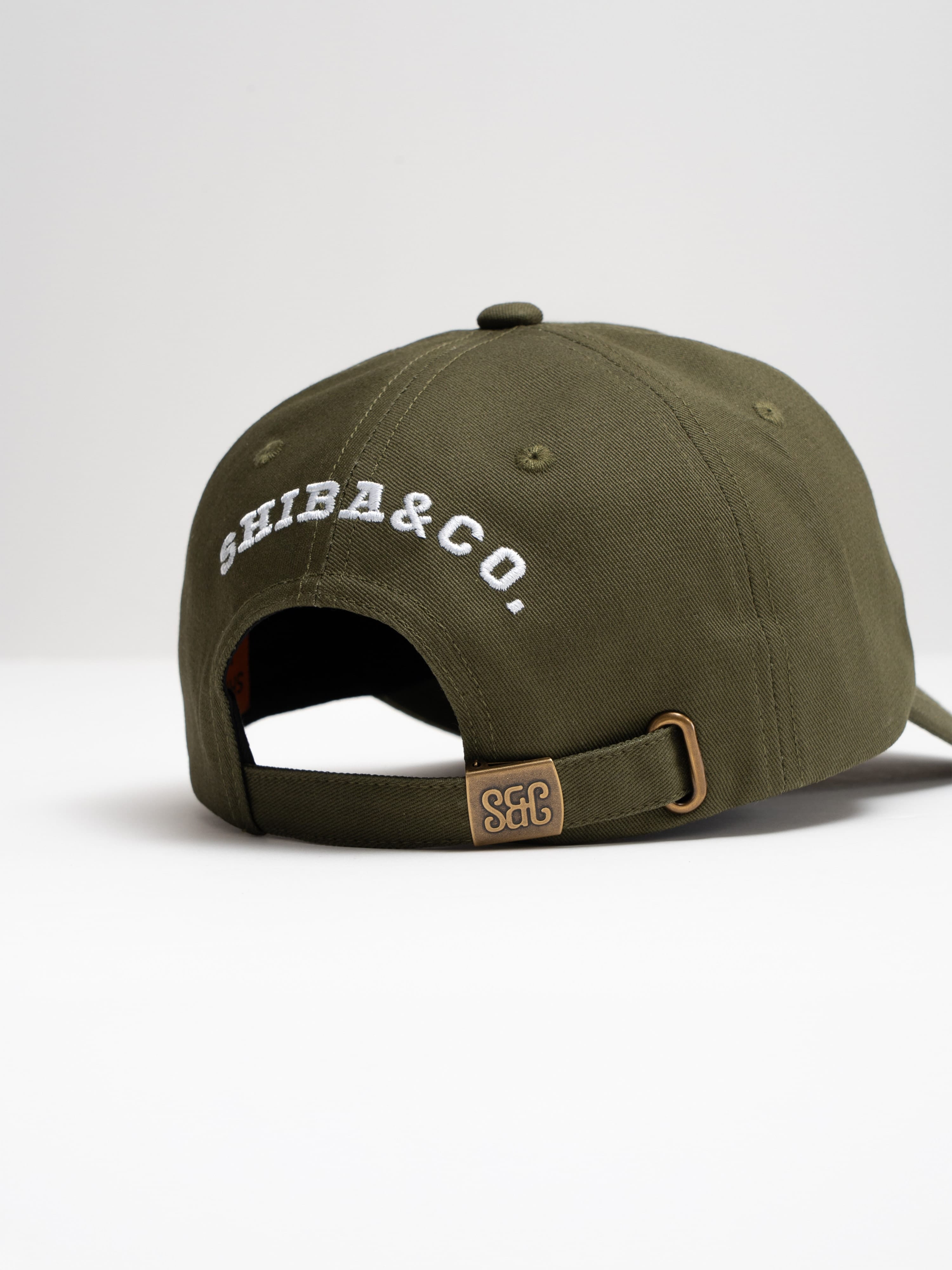 26 Club Shiba Inu Dog Embroidered Baseball Cap – Moss Green