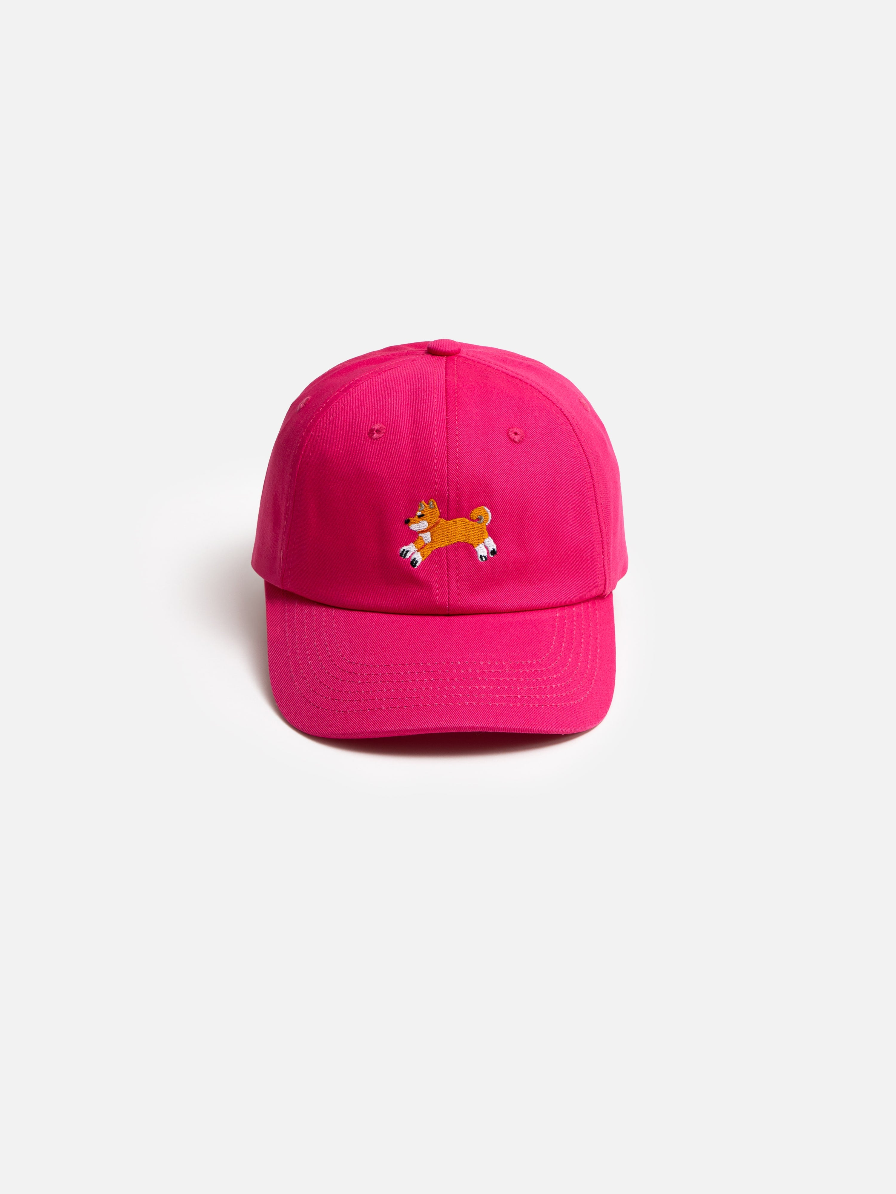 26 Club Shiba Inu Dog Embroidered Baseball Cap – Raspberry Sorbet