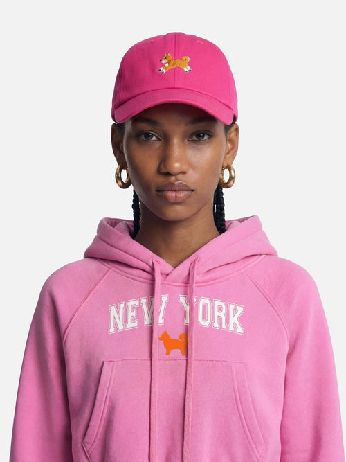 26 Club Shiba Inu Dog Embroidered Baseball Cap – Raspberry Sorbet