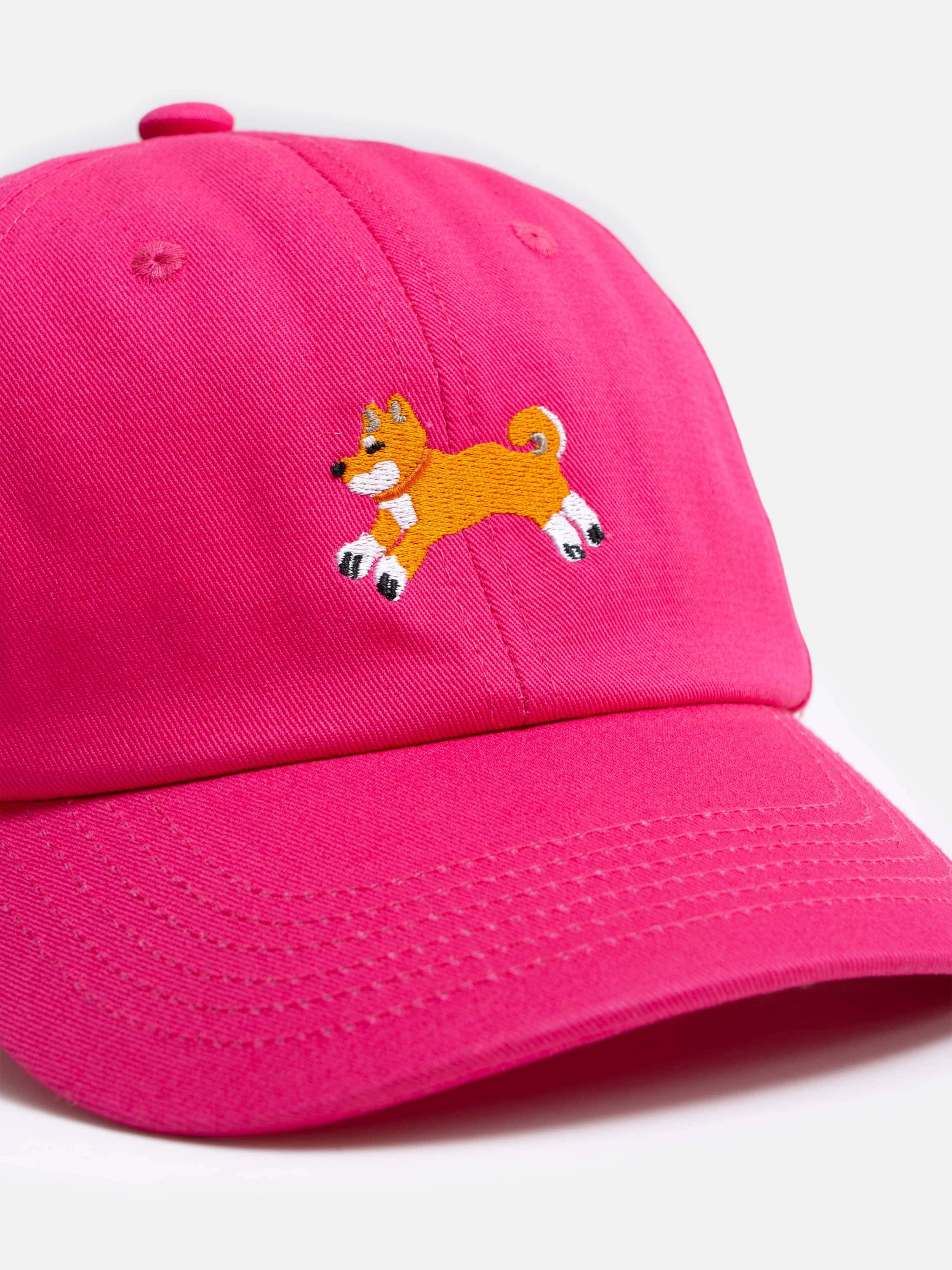 26 Club Shiba Inu Dog Embroidered Baseball Cap – Raspberry Sorbet
