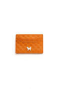 SC Monogram Italian Calf Leather Cardholder Wallet - Iconic Orange