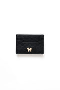 SC Monogram Italian Calf Leather Cardholder Wallet - Iconic Black