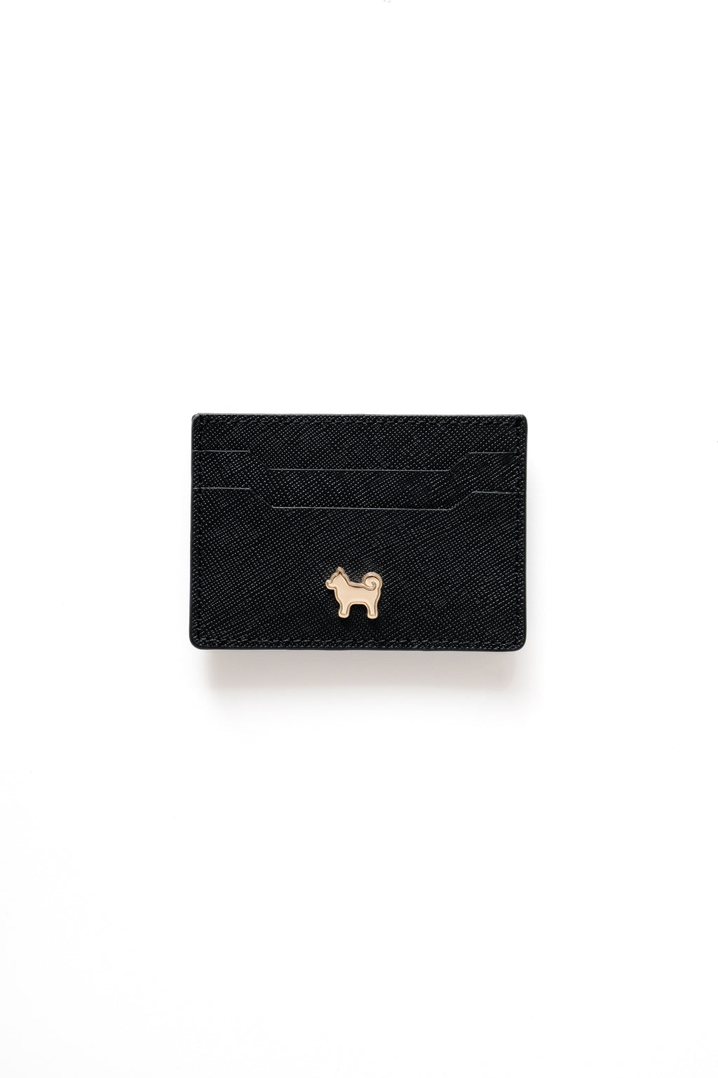 SHIBA & CO. Italian Saffiano Leather Cardholder Wallet - Iconic Black