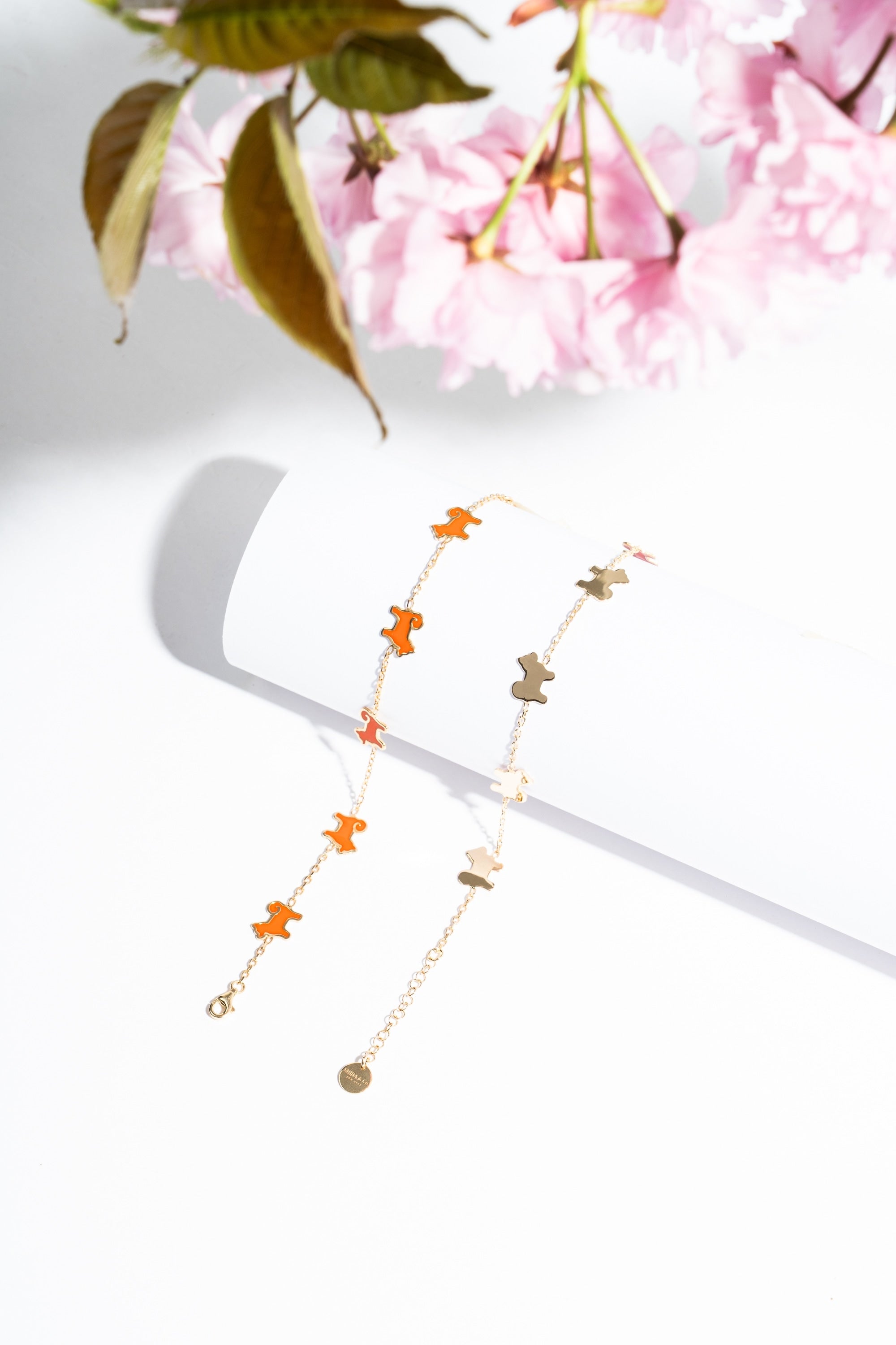 Shiba Inu Dog Bracelet - 24K Gold Plated - Iconic Orange