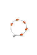 Shiba Inu Dog Bracelet – 925 Sterling Silver, Iconic Orange