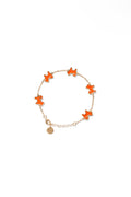 Shiba Inu Dog Bracelet - 24K Gold Plated - Iconic Orange