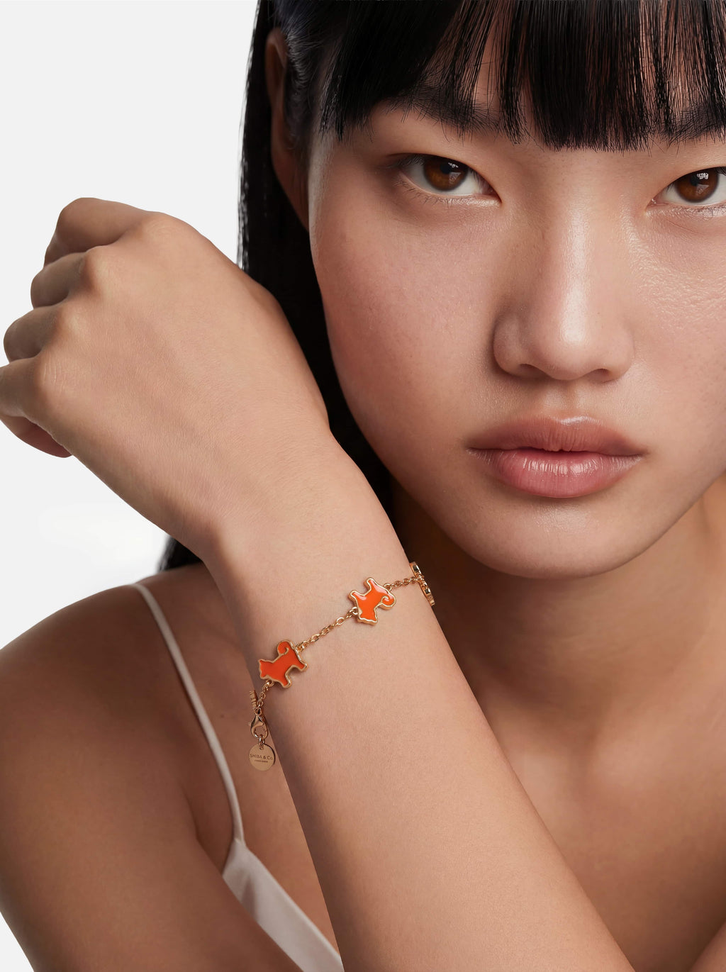 26 My Precious Shiba Inu Dog Bracelet - 24K Gold Plated Edition - Iconic Orange