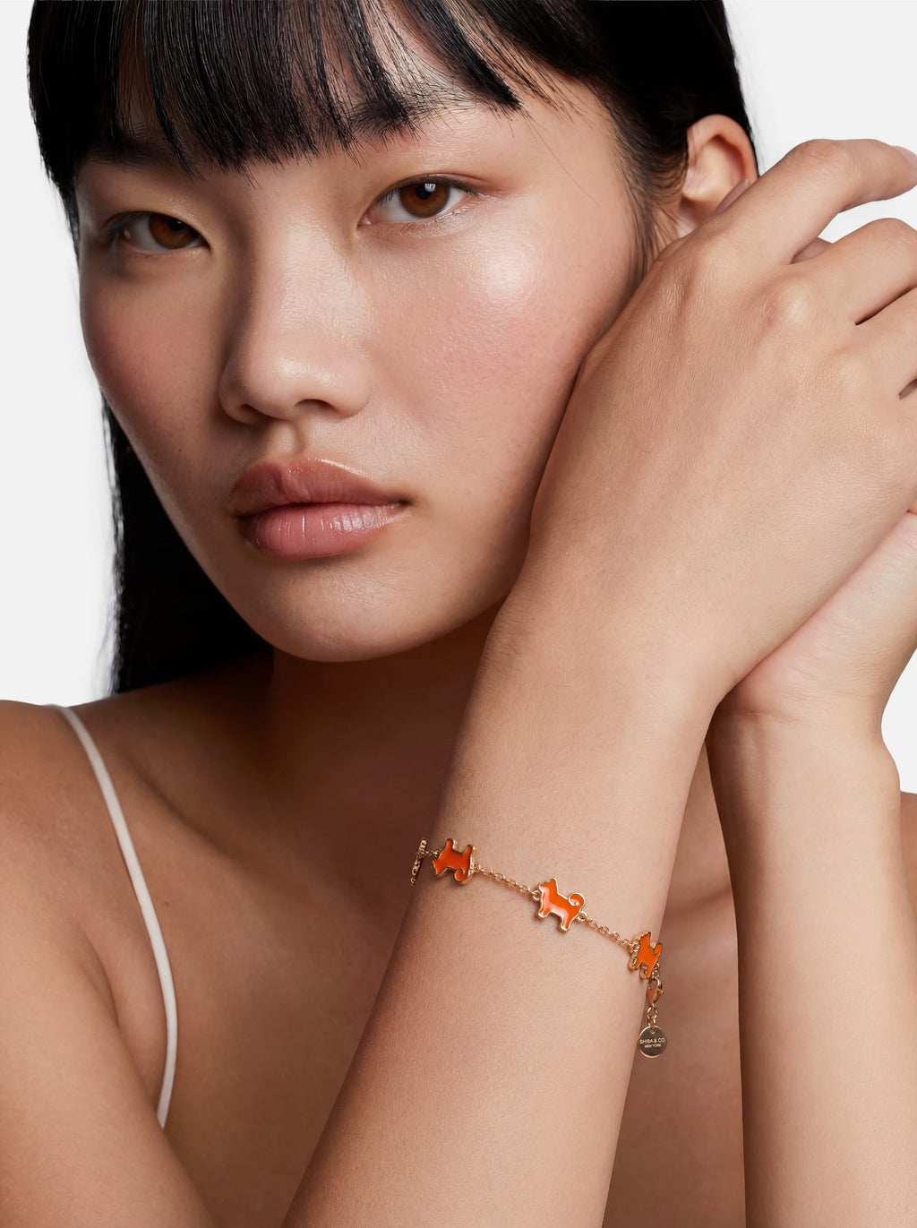 26 My Precious Shiba Inu Dog Bracelet - 24K Gold Plated Edition - Iconic Orange