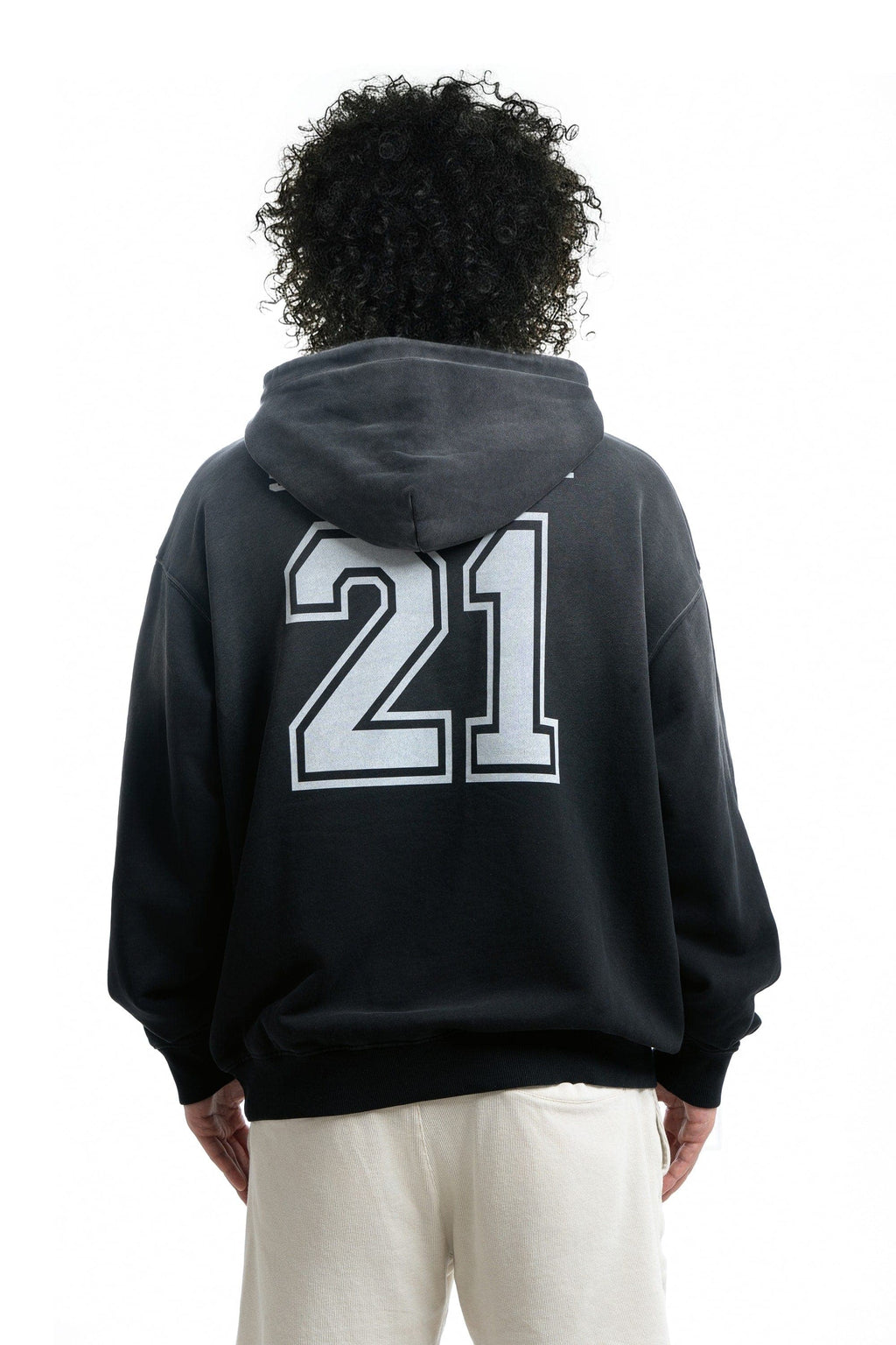 My Precious New York Shiba Oversized Sunfade Hoodie - Black