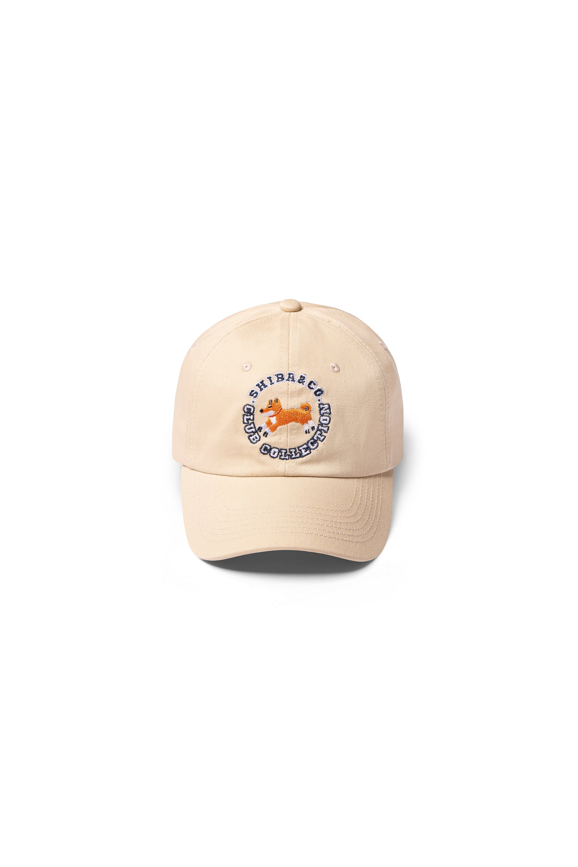 Club Shiba Embroidered Baseball Cap – Sandshell Beige
