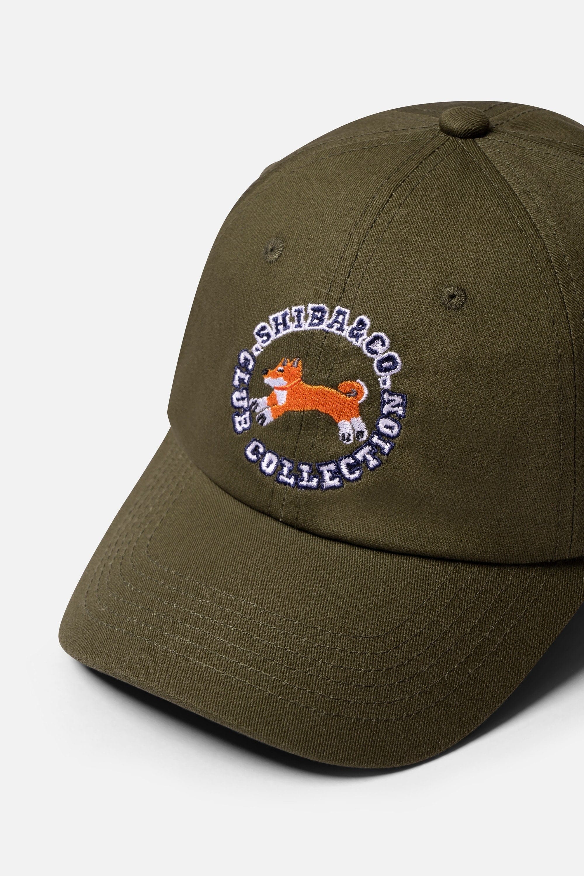 Club Shiba Embroidered Baseball Cap – Meadow Khaki