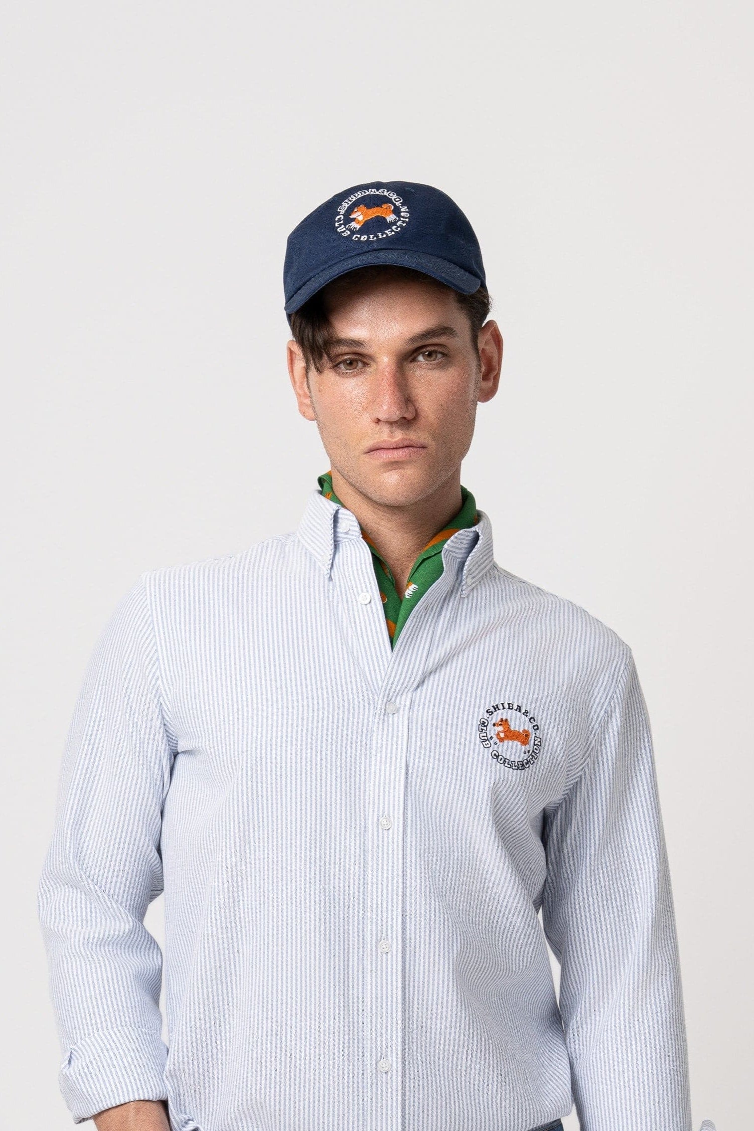 Club Shiba Embroidered Baseball Cap – Seaside Navy