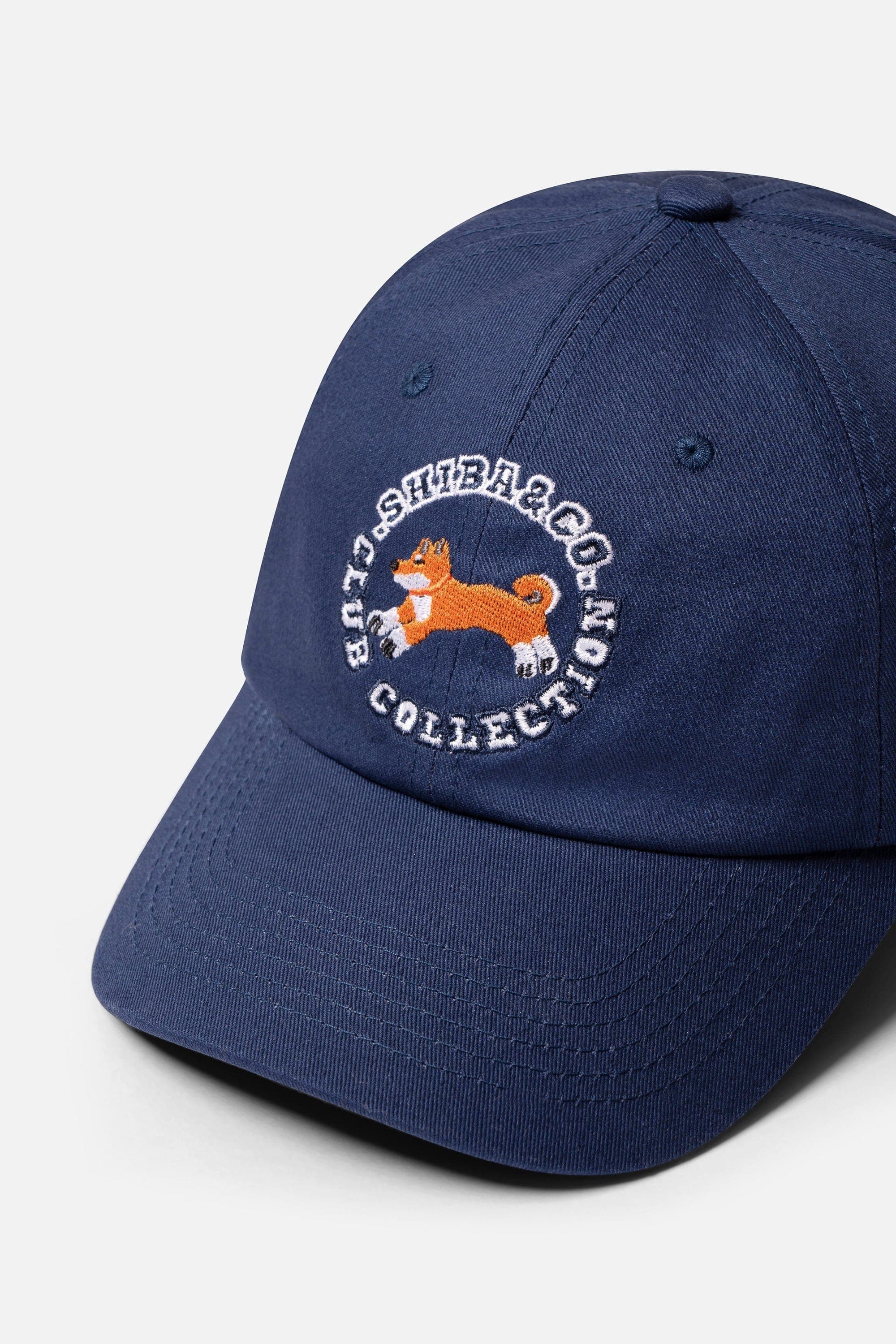 Club Shiba Embroidered Baseball Cap – Seaside Navy