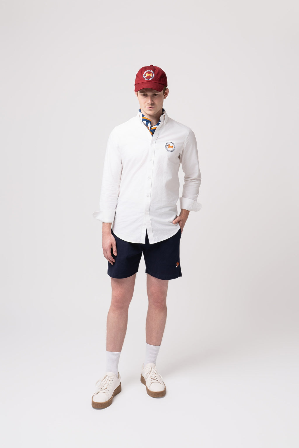 Club Shiba Embroidered Baseball Cap – Sunset Burgundy