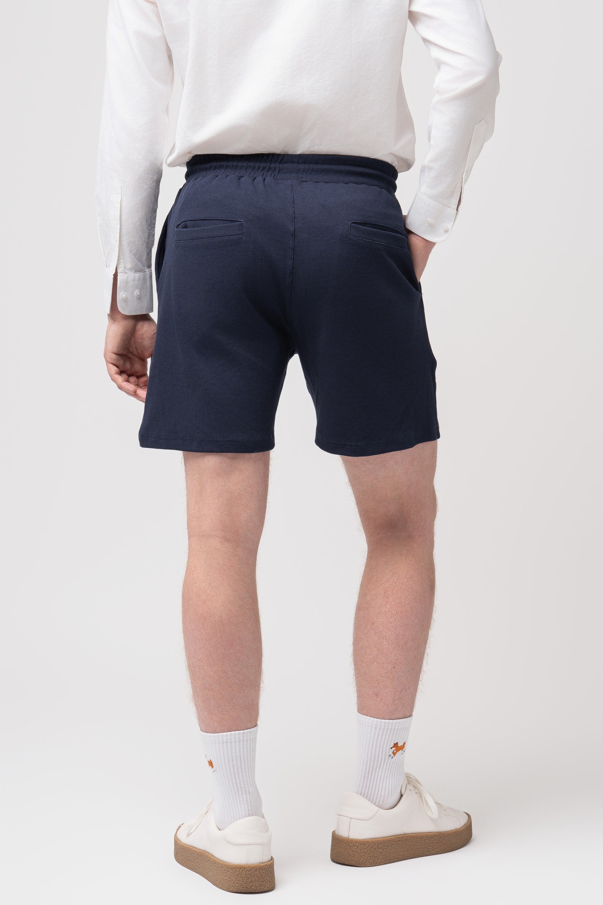 Club Shiba Embroidered 6-Inch Corduroy Short - Seaside Navy