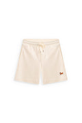 Club Shiba Inu Dog Embroidered 6-Inch Corduroy Short - Sandshell Beige