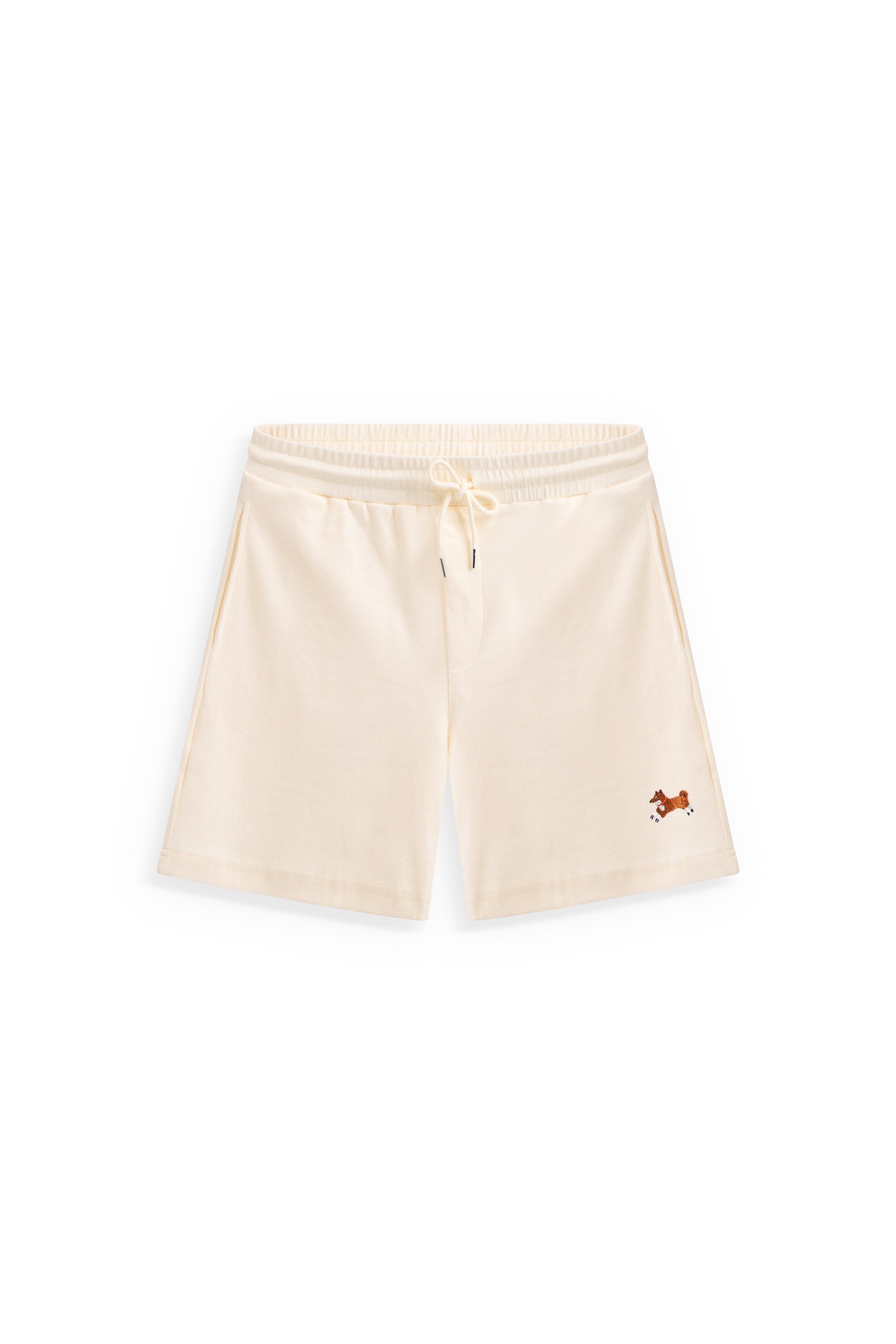 Club Shiba Embroidered 6-Inch Corduroy Short - Sandshell Beige